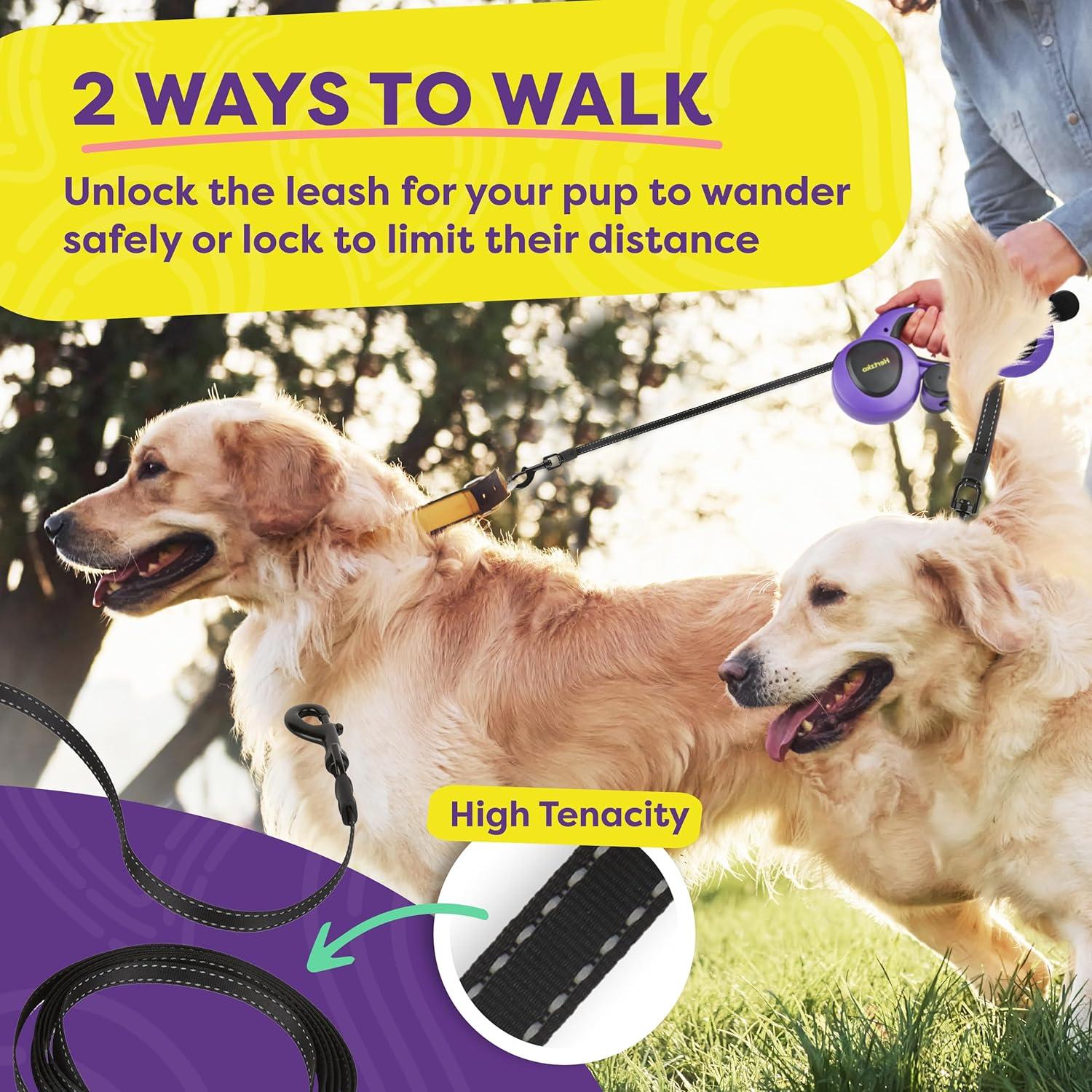 Correa Retráctil para Perros Hertzko 4.88 m Nylon 50 kg