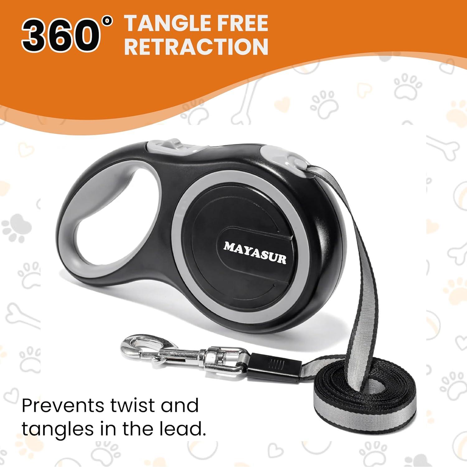 Correa Retráctil para Perros MAYASUR 7.92m Resistente hasta 49.9kg