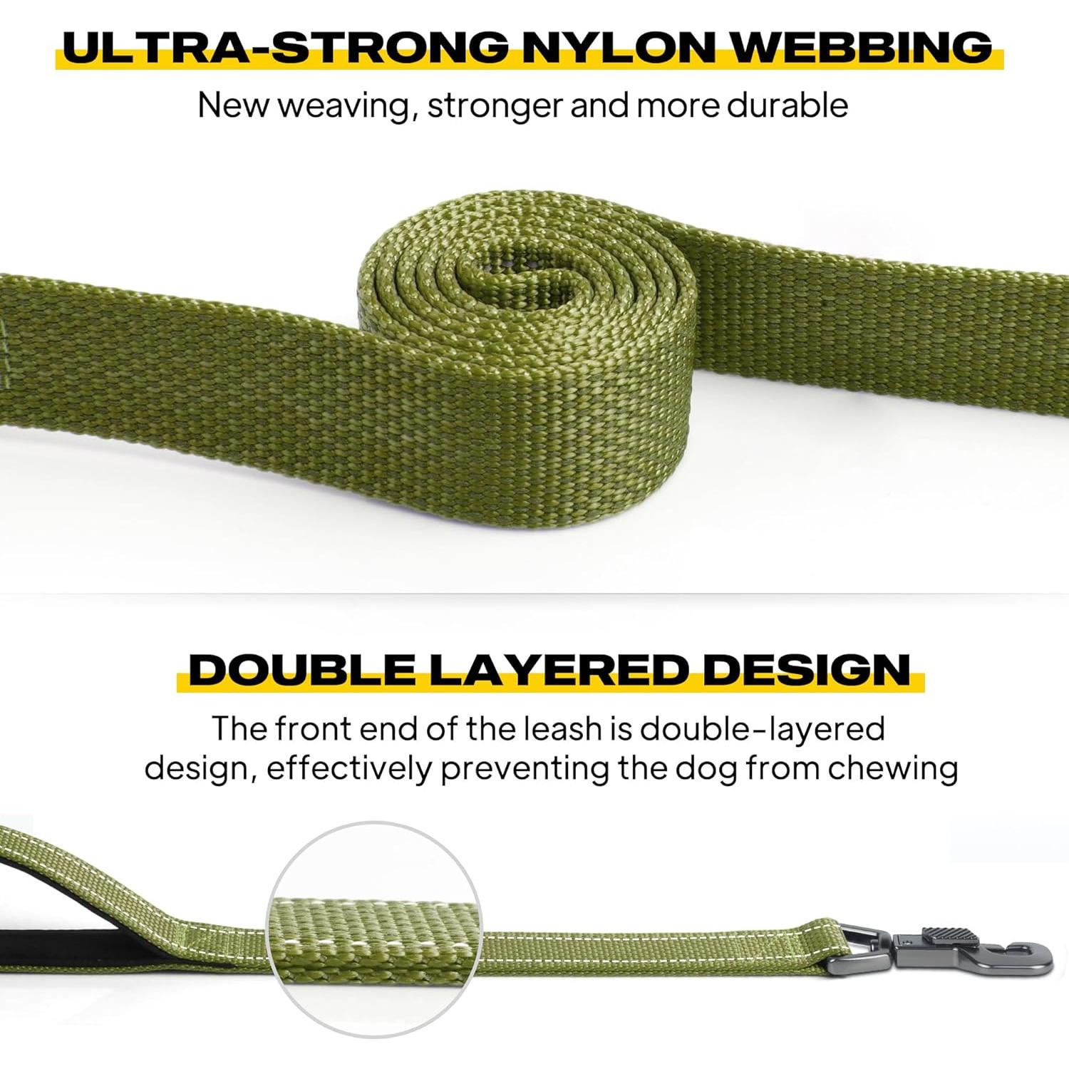 Correa para Perros Fida 1.22m Alta Resistencia Verde