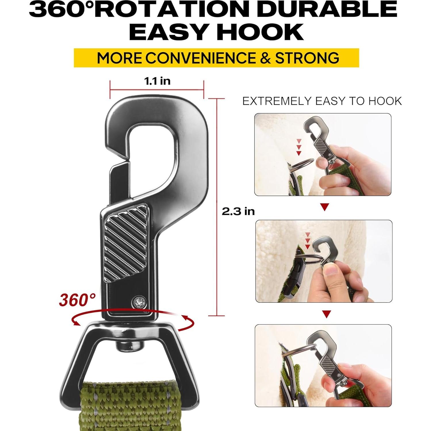 Correa para Perros Fida 1.22m Alta Resistencia Verde