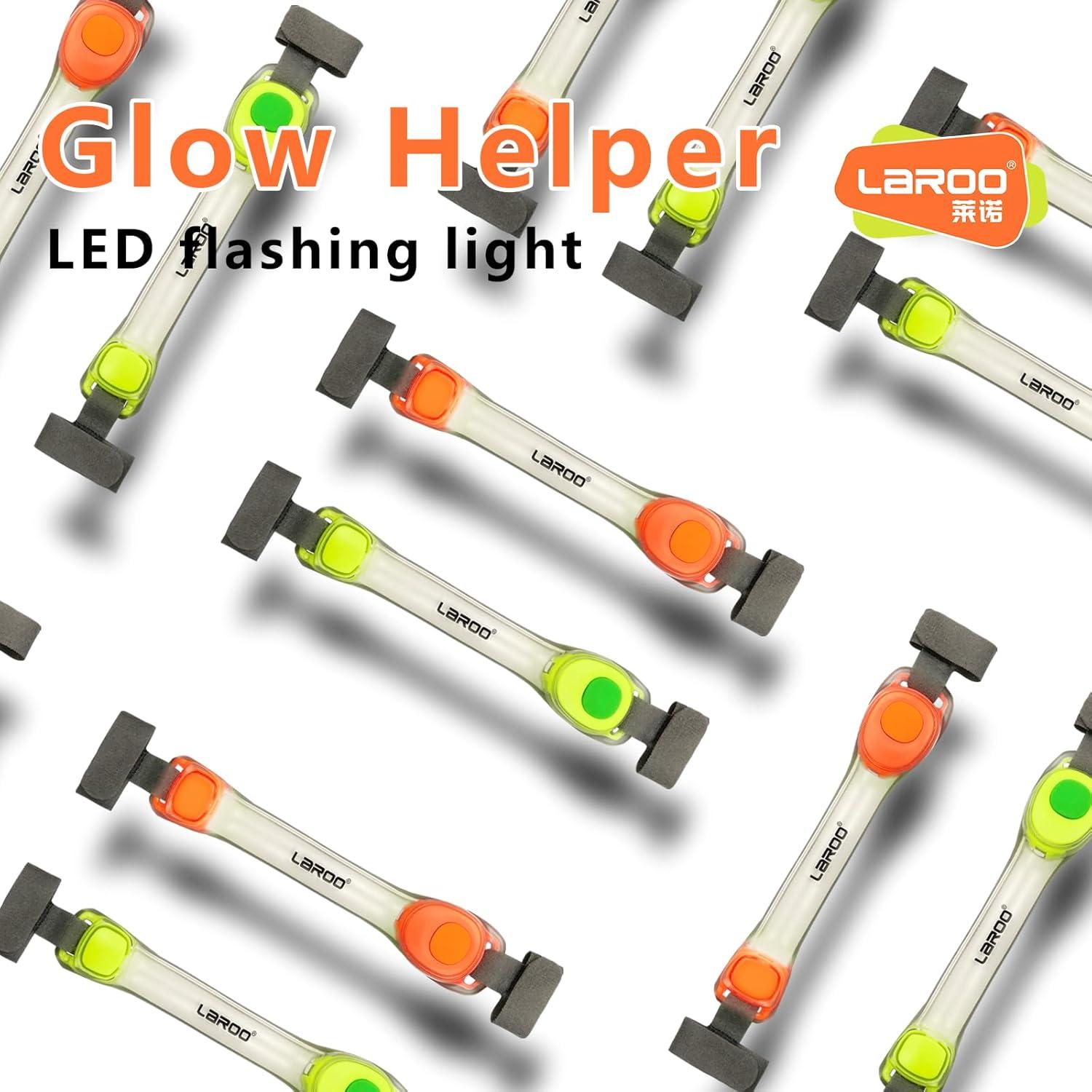 Collar LED para Perro LaRoo Naranja Impermeable 18cm