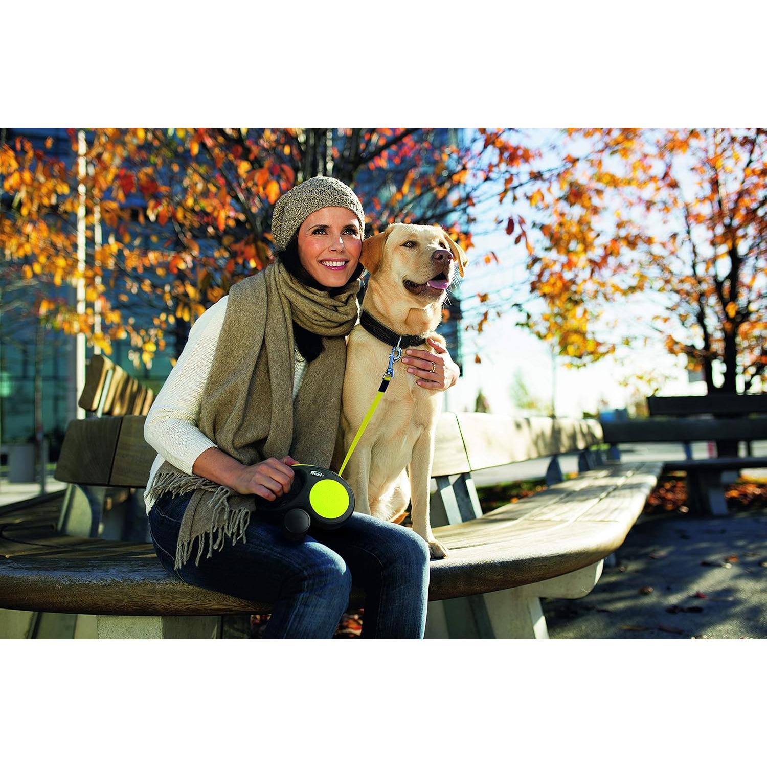 Correa Retráctil Flexi New Neon Grande 5M Multi Color