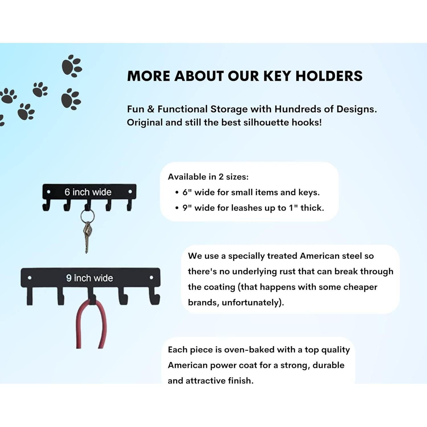 Perchero de Llaves y Correa de Perro The Metal Peddler 23.5 cm