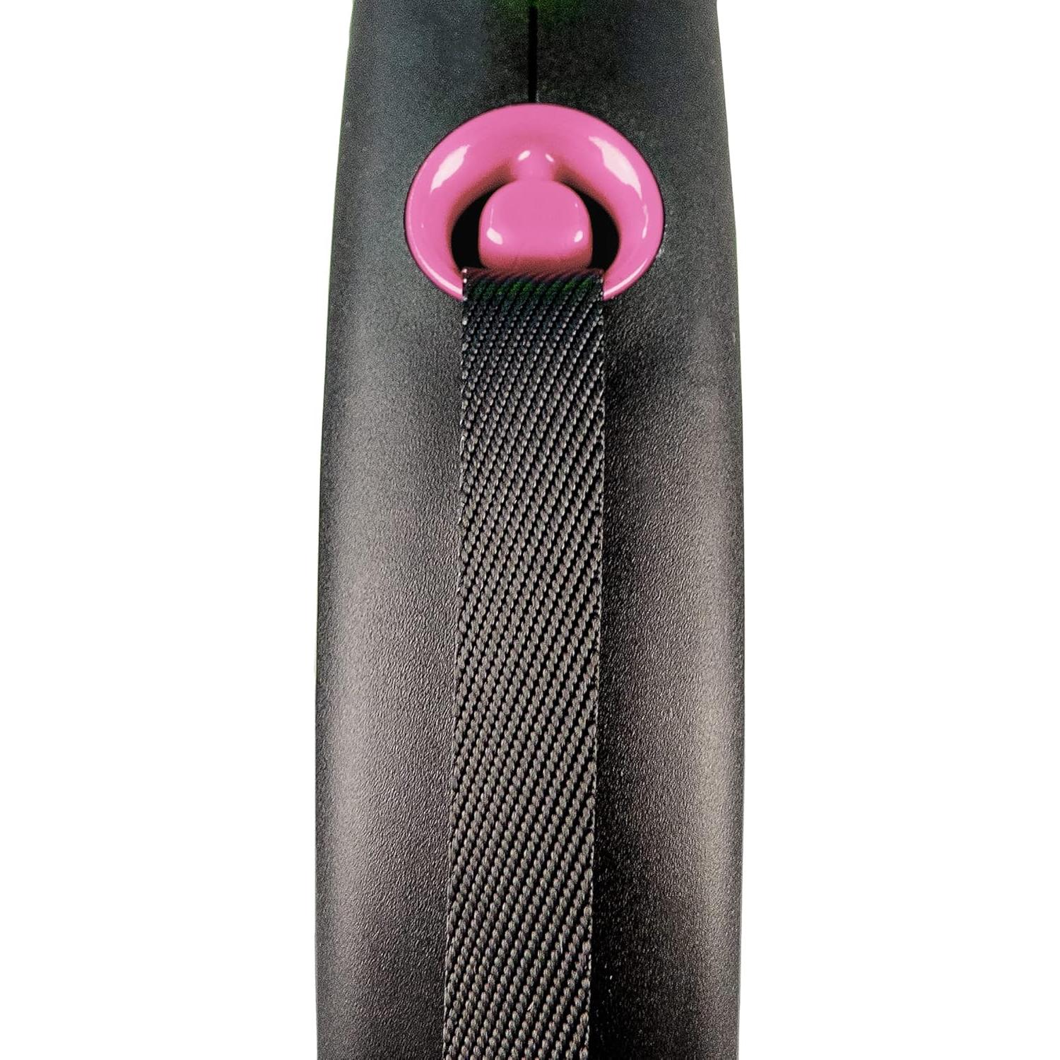 Correa retráctil Flexi negra 5m para perros hasta 50kg