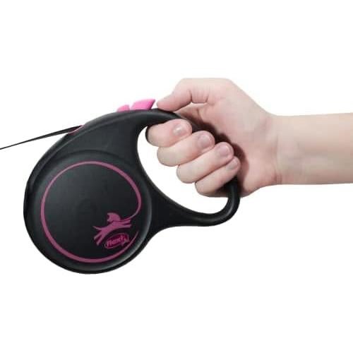 Correa retráctil Flexi negra 5m para perros hasta 50kg