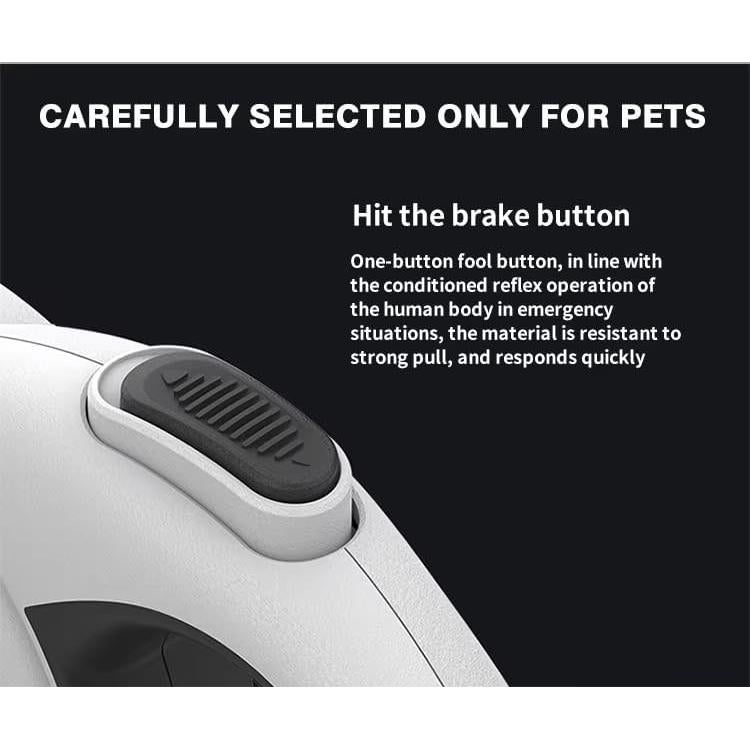 Correa Retráctil 4-en-1 BKINDTOPET 5m con Luz LED y Dispensador