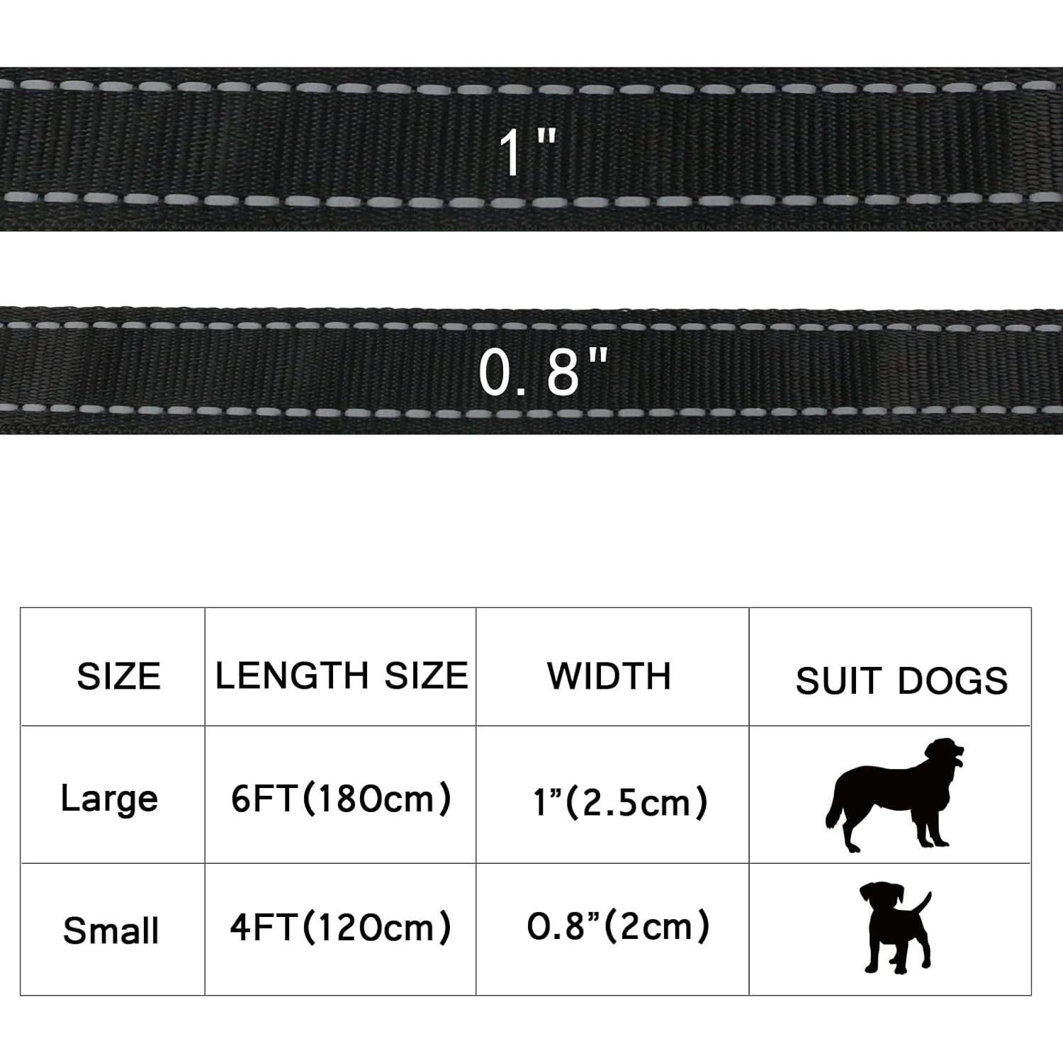 Correa LED Recargable Yacig 1.83m para Perros - 7 Colores