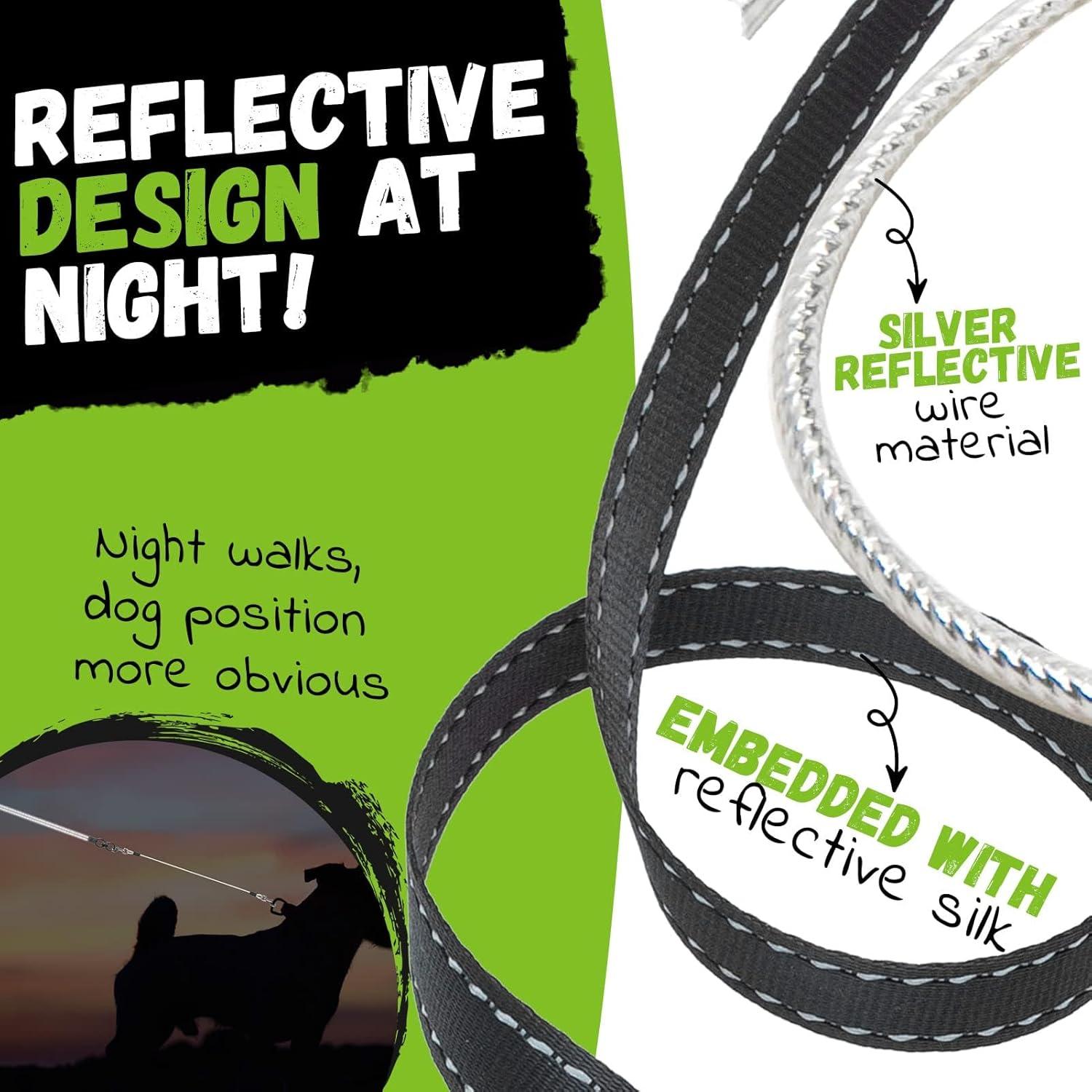 Correa Retráctil Doble para Perros EXPAWLORER 4.88m Resistente