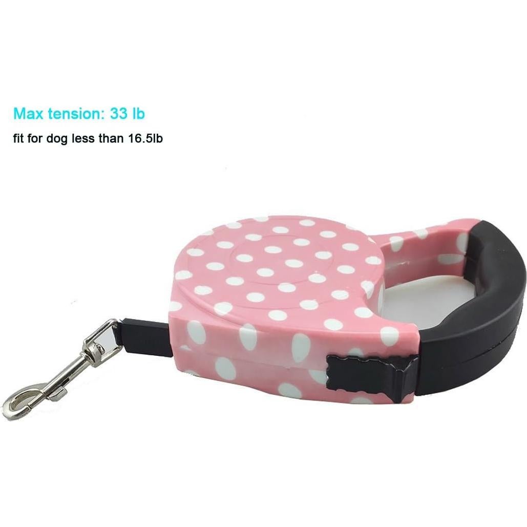 Correa Retráctil para Perro Blovess 5 m Rosa 15 kg