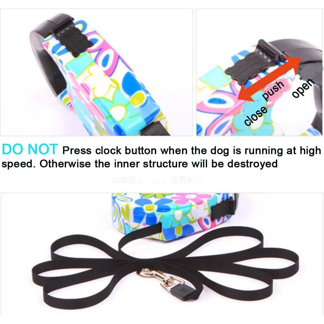 Correa Retráctil para Perro Blovess 5 m Rosa 15 kg