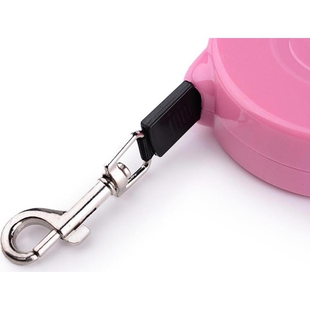 Correa de Perro Retráctil Petall 5M Rosa para Entrenamiento