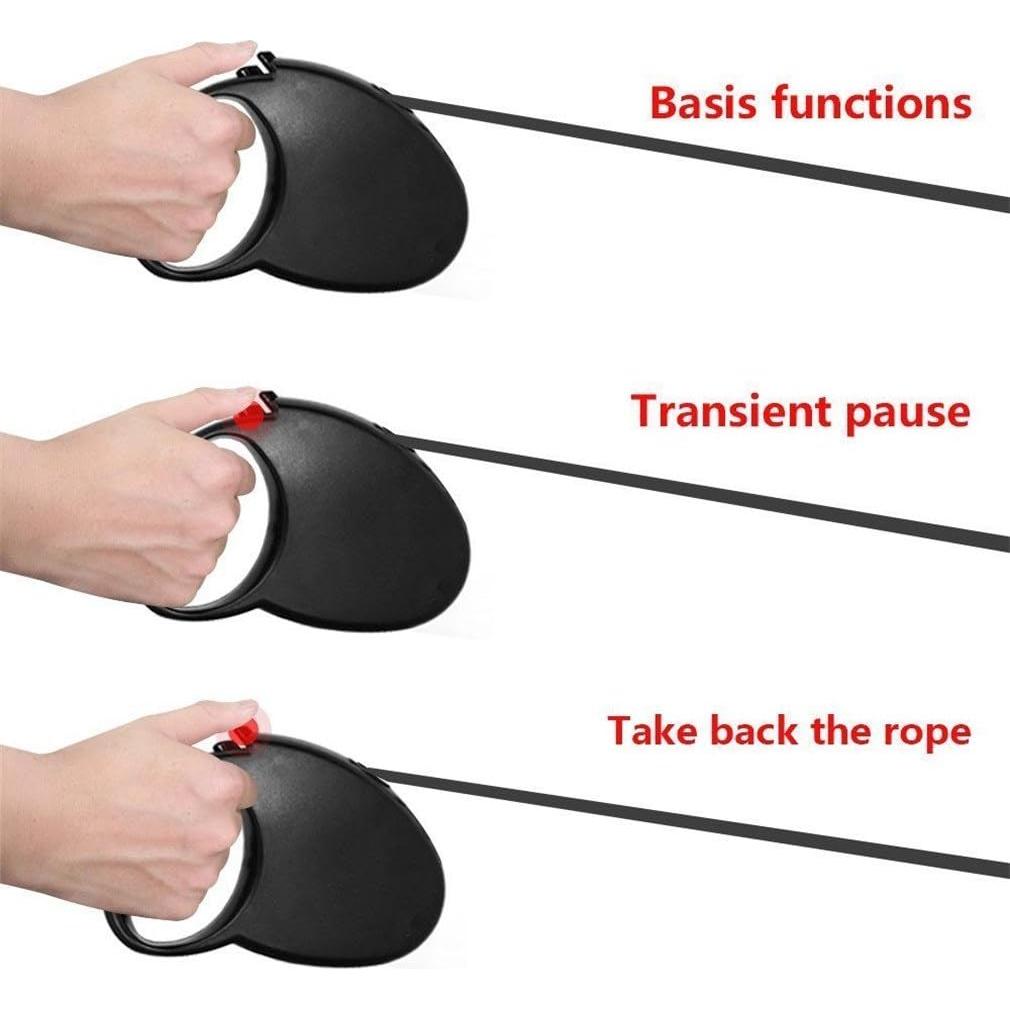 Correa de Perro Retráctil Petall 5M Rosa para Entrenamiento