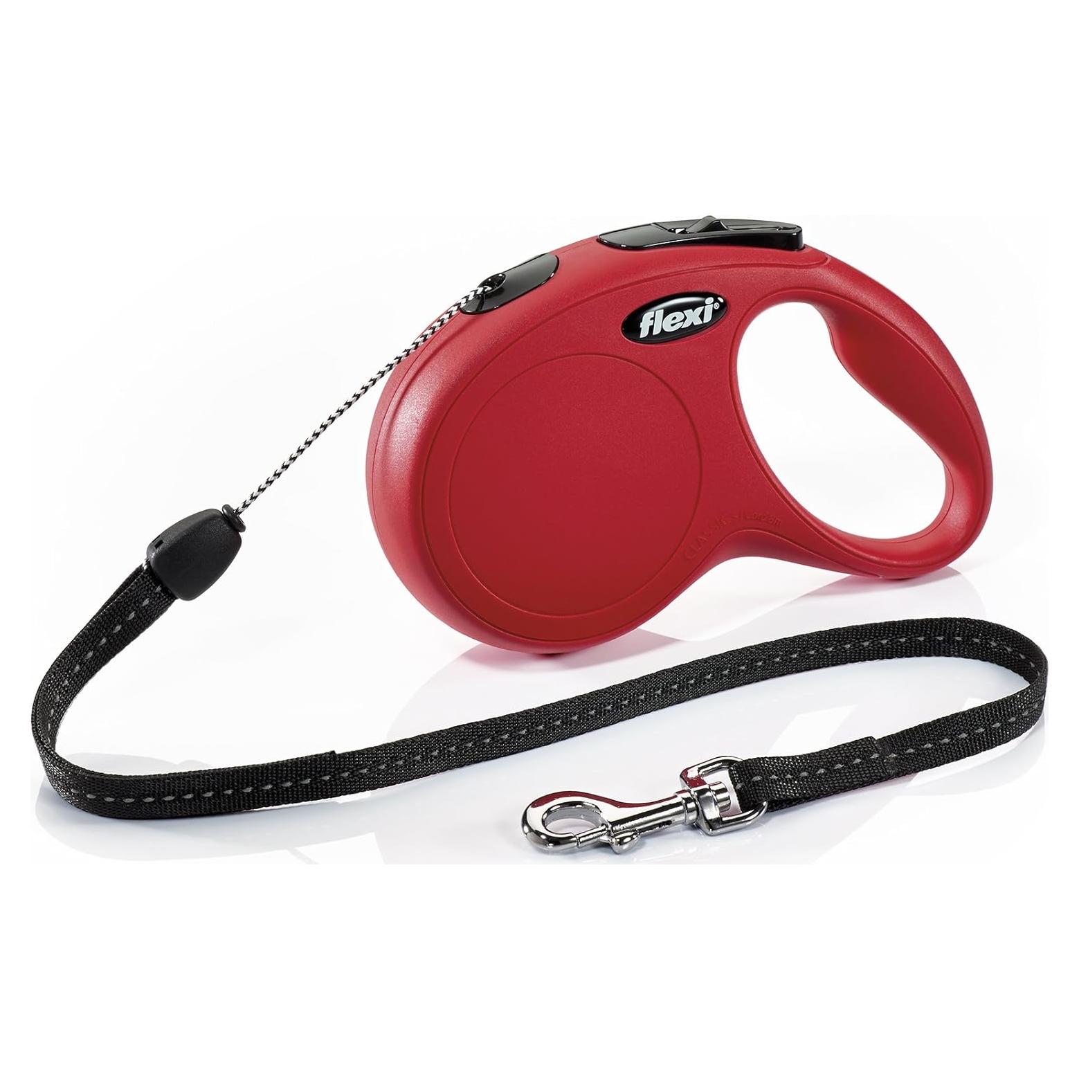 Correa Retráctil Flexi Nueva Clásica Pequeña 7.92m Roja