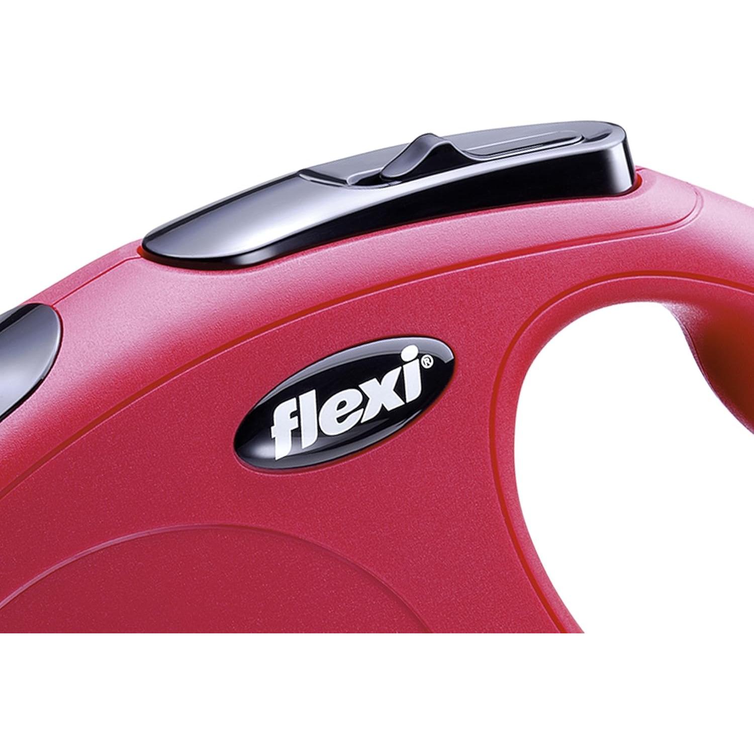 Correa Retráctil Flexi Nueva Clásica Pequeña 7.92m Roja