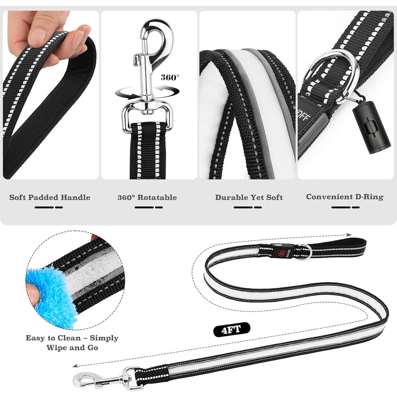 Correa LED Iluminada PZRLit 1.2 Recargable 7 Modos 4FT