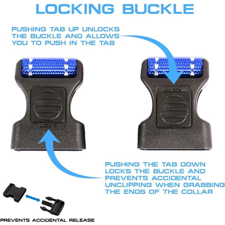 Collar Reflectante para Perro Max y Neo - Grande Rojo