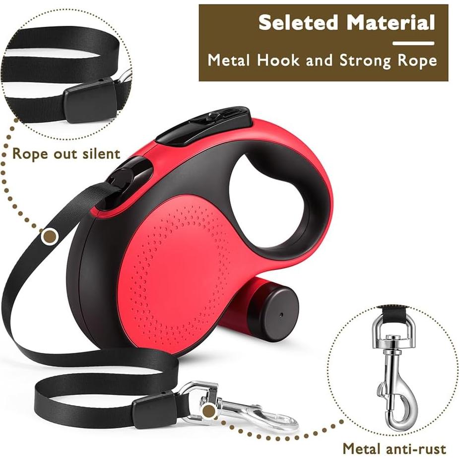 Correa de Perro Retráctil IRIDCLO 7.92 m para Perros hasta 50 kg