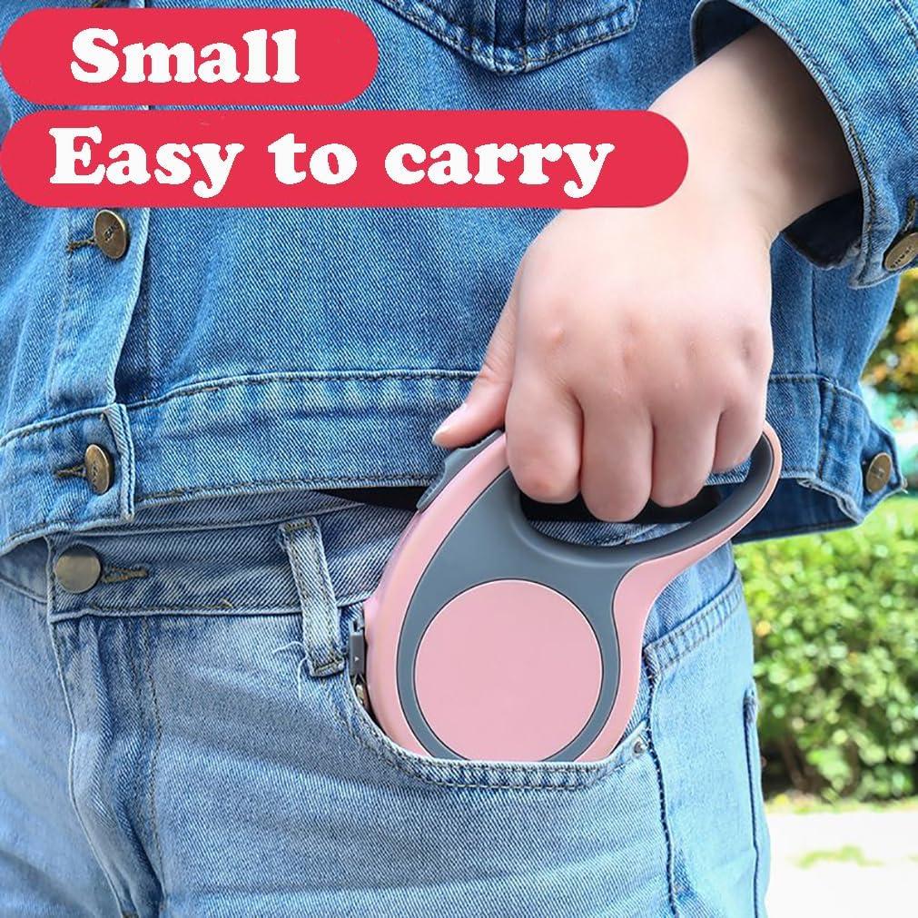 Correa Retráctil para Perros YOUALSO 3m Ajustable Nylon Negro