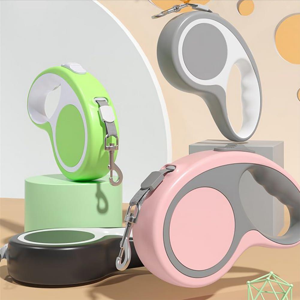 Correa Retráctil para Perros YOUALSO 3m Ajustable Nylon Negro