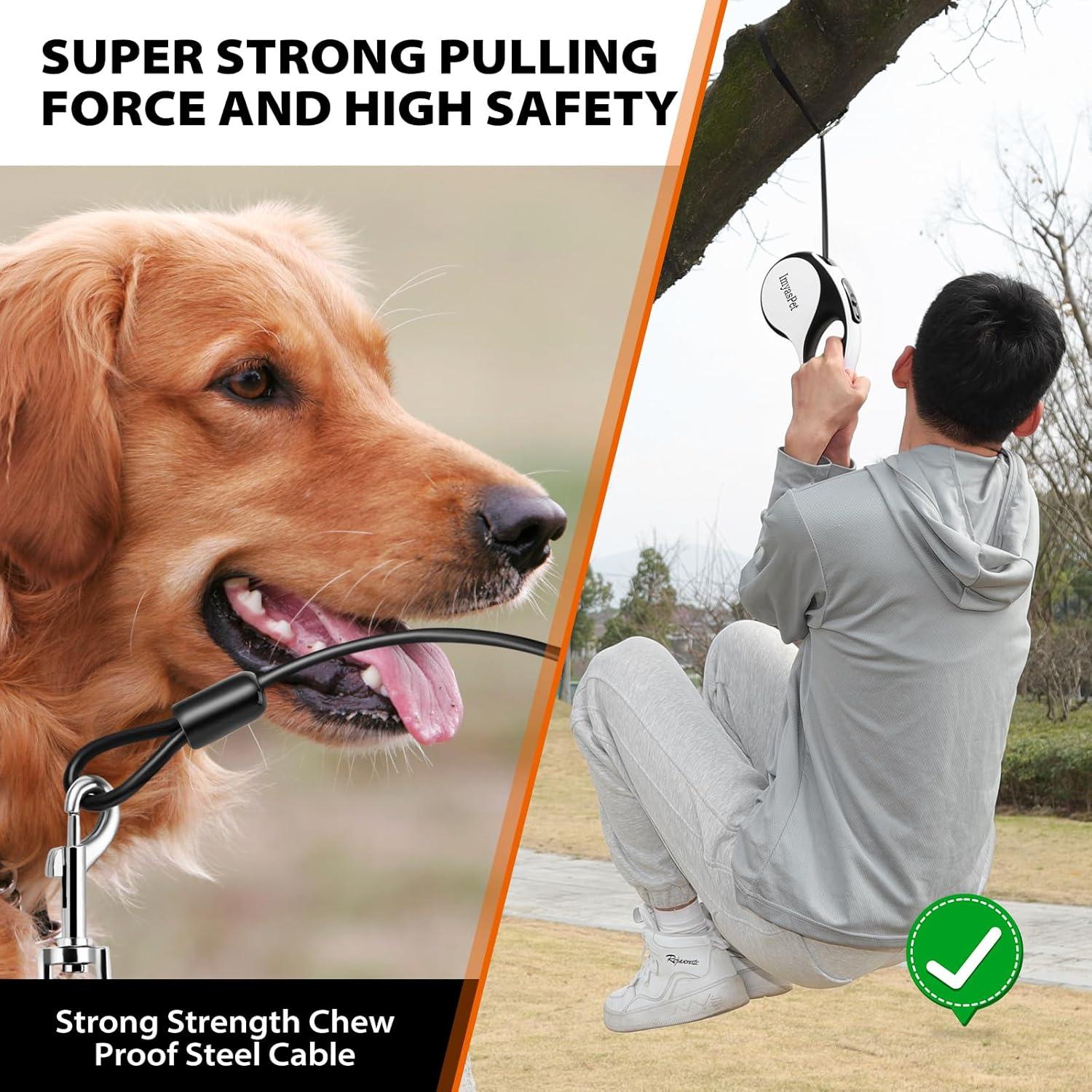 Correa de Perro Retráctil ImyasPet Grande 8 m Resistente