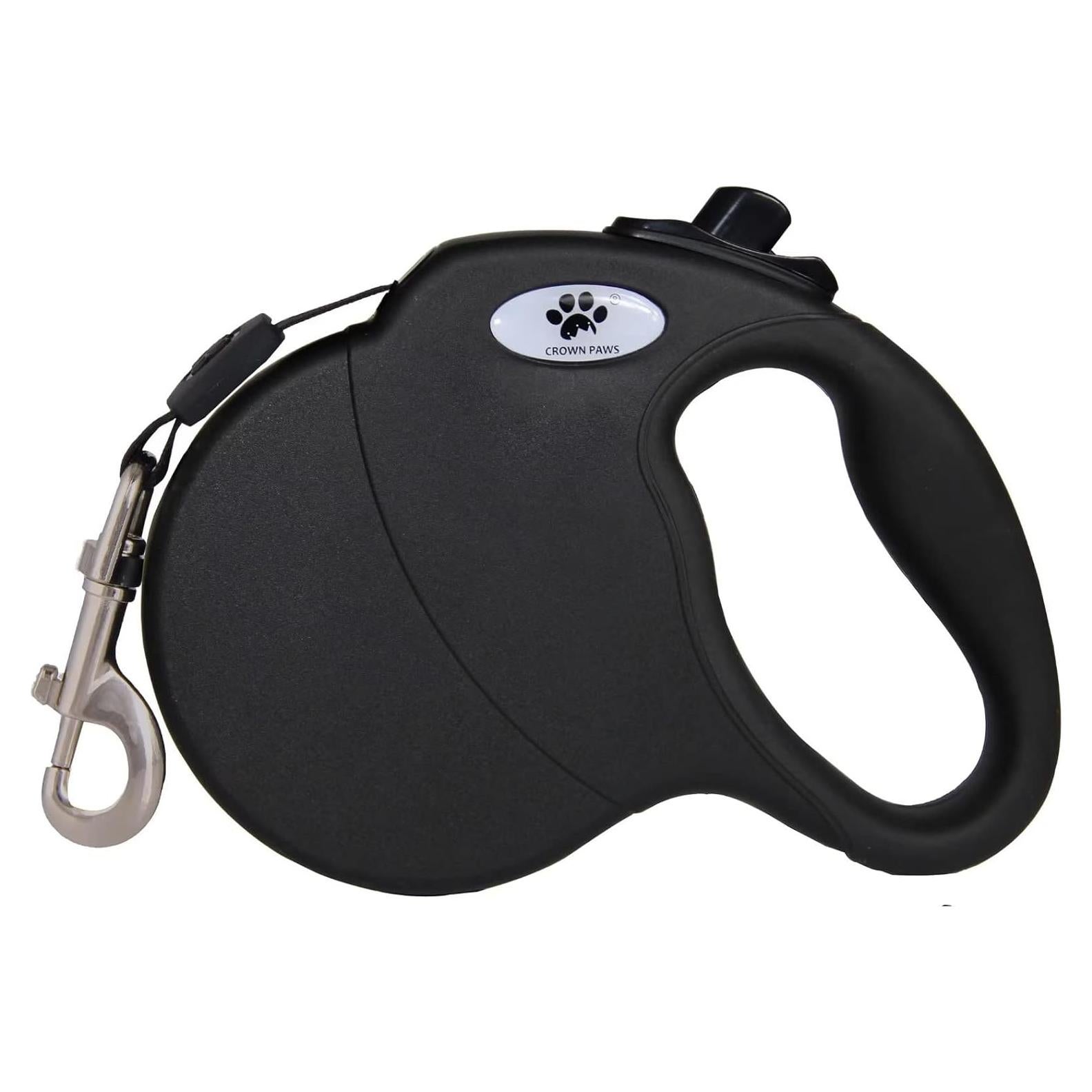 Correa Retráctil para Perros CROWN PAWS 5 m hasta 50 kg Negro