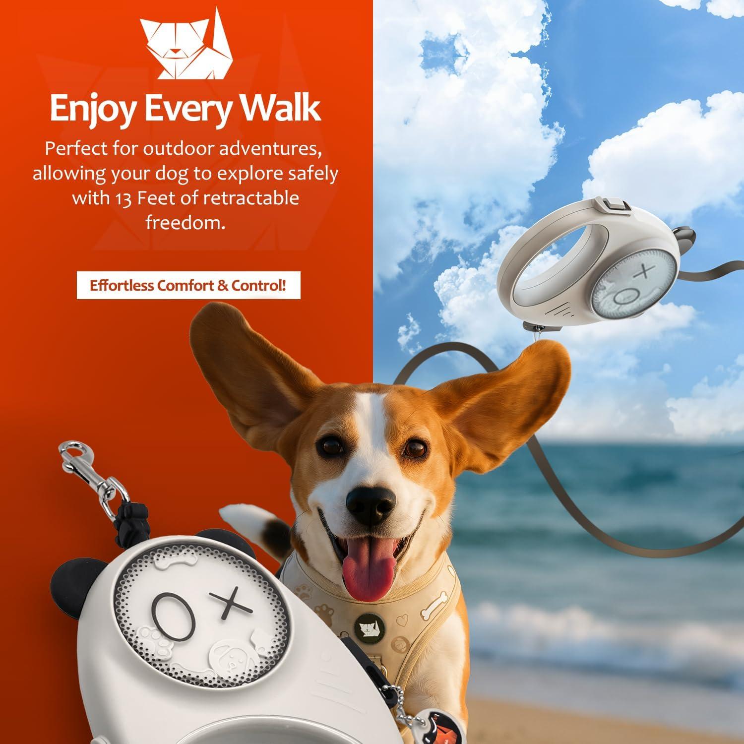 Correa Retráctil para Perros HamInWay 3.96m Nylon Antienredos