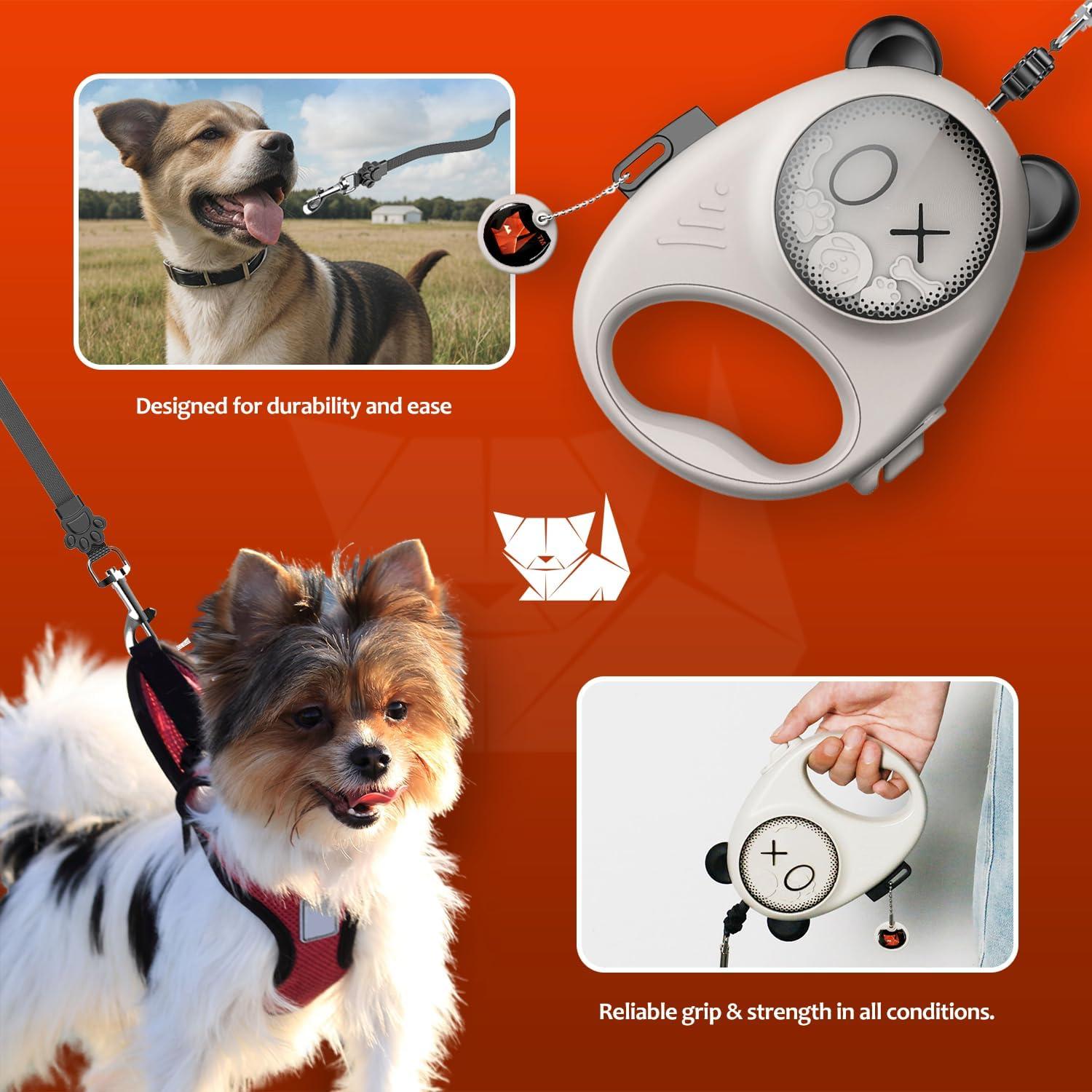 Correa Retráctil para Perros HamInWay 3.96m Nylon Antienredos