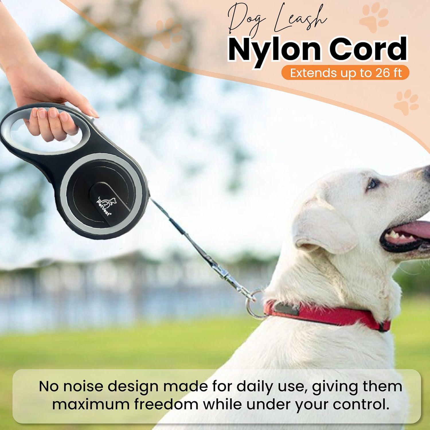 Correa Retráctil para Perro PetVest 7.92 m, Nylon Resistente