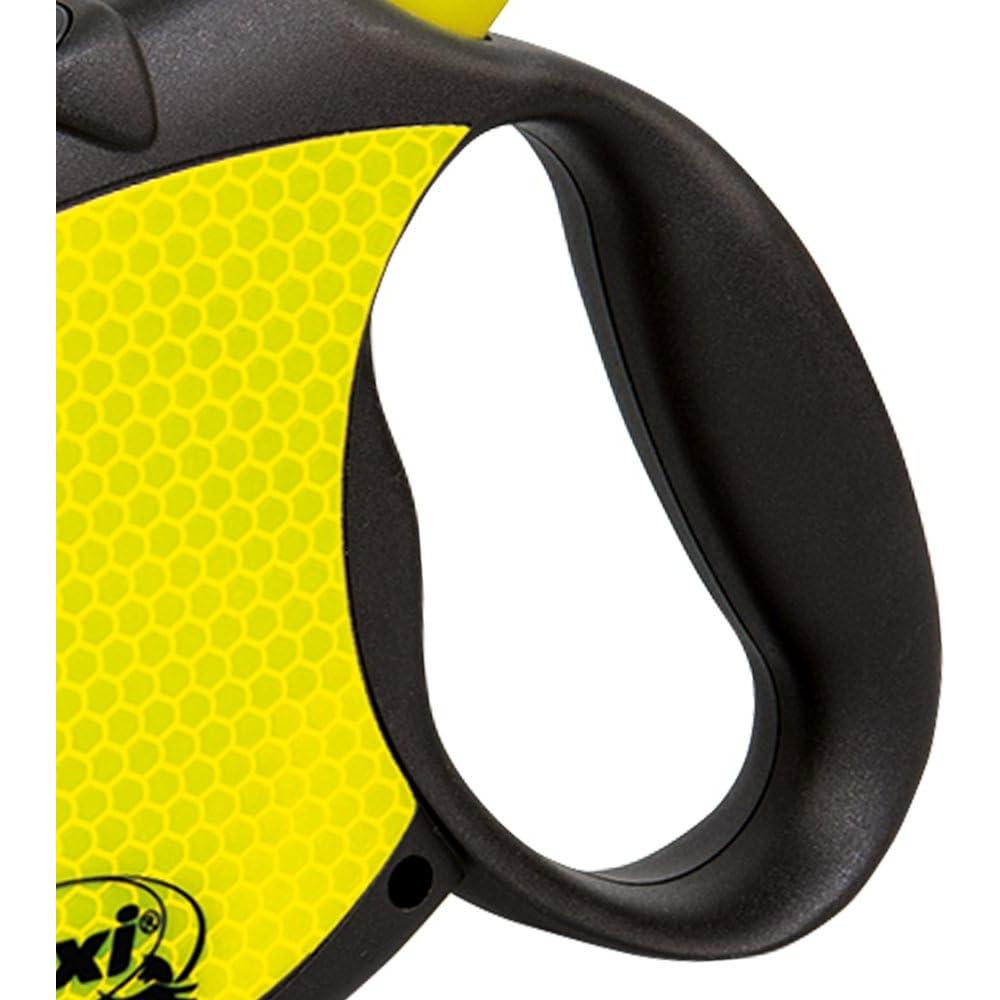 Correa Retráctil para Perros Flexi Neon 4.88 m Mediana Negra