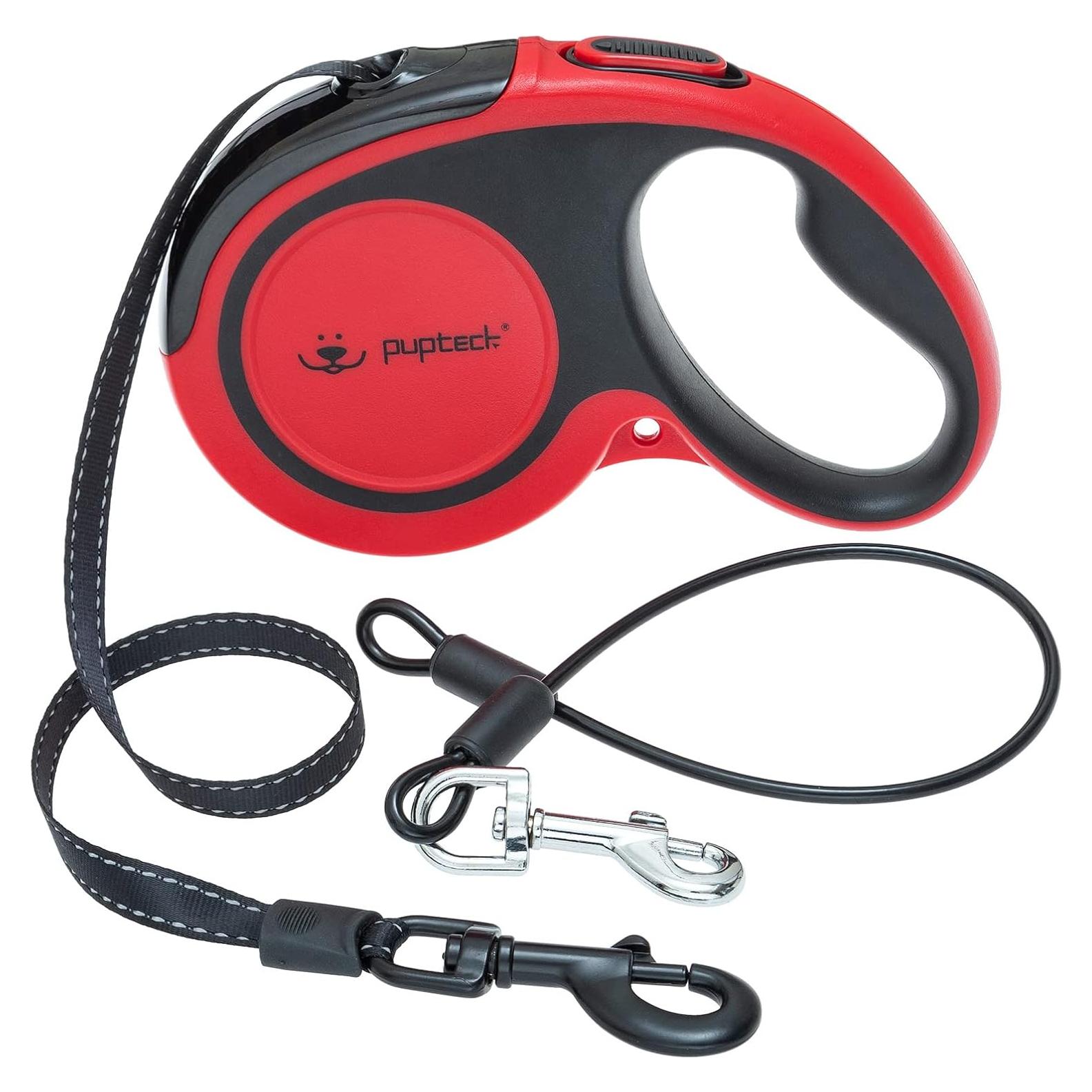 Correa Retráctil para Perros PUPTECK 4.88m Antimordida 50kg