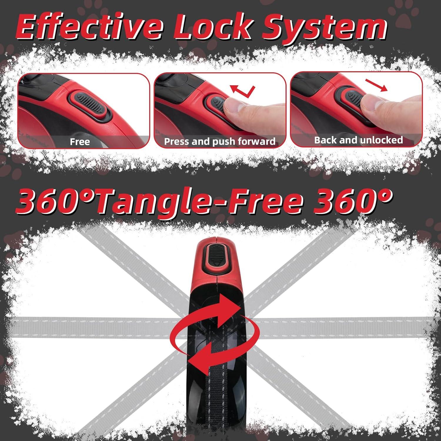 Correa Retráctil para Perros PUPTECK 4.88m Antimordida 50kg