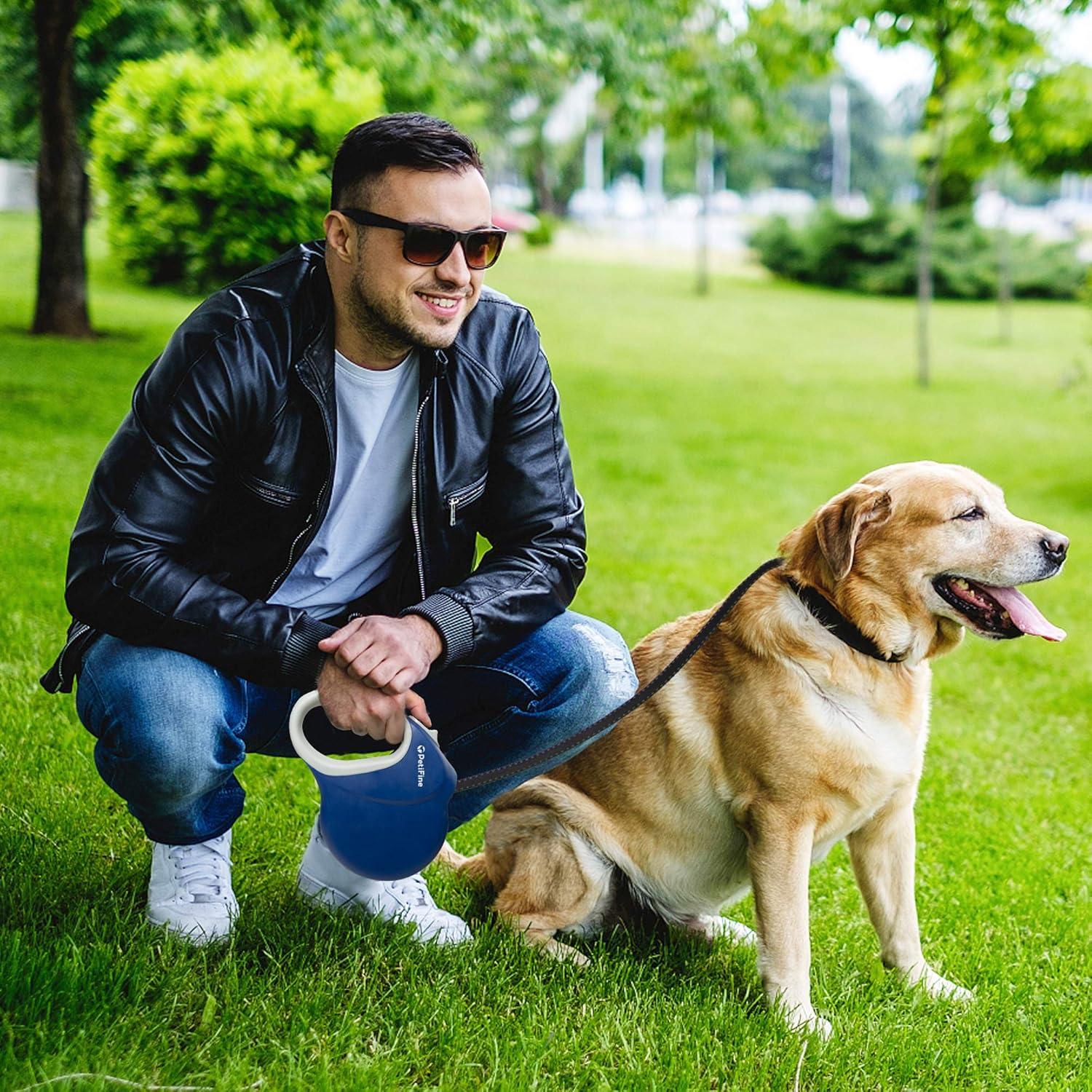 Correa Retráctil para Perros PetiFine 8m Azul 50kg Resistente