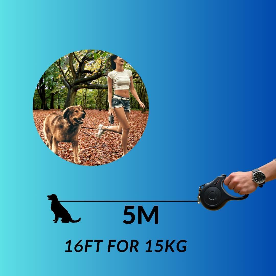 Correa Retráctil YAGHEE de 4.88m para Perros hasta 11.79kg