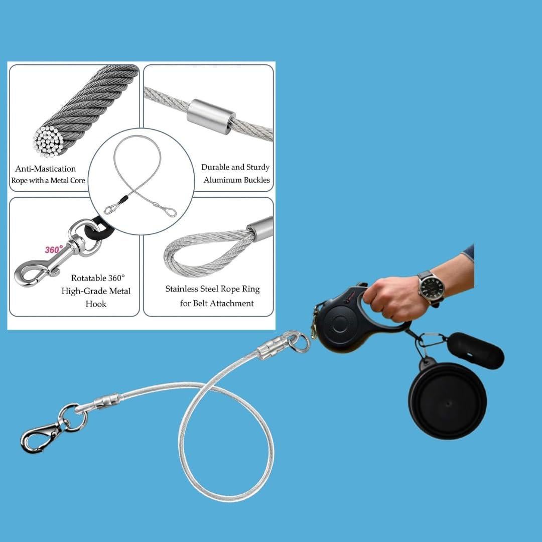 Correa Retráctil YAGHEE de 4.88m para Perros hasta 11.79kg