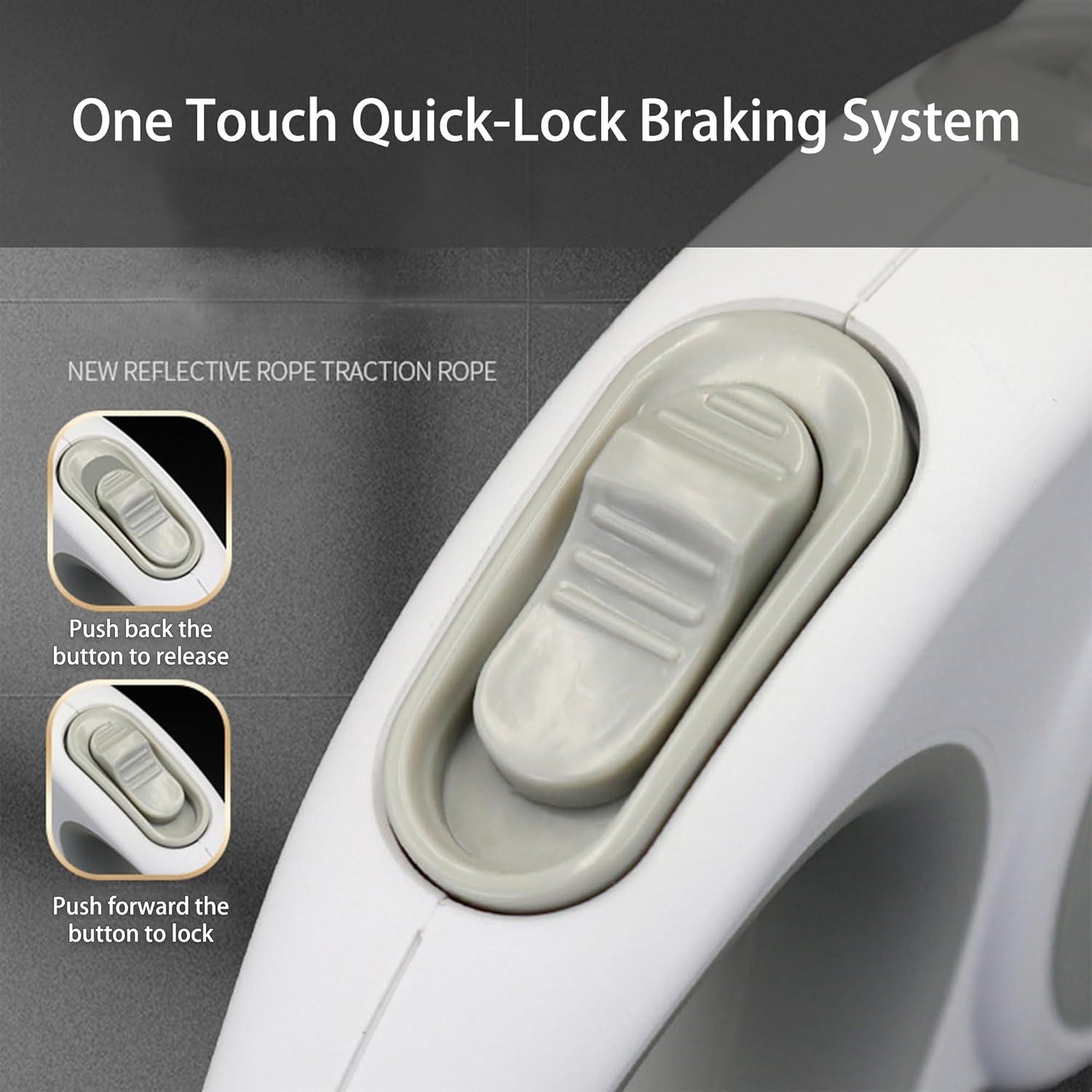 Correa de Perro Retráctil XCXQ Grande 4.88m Nylon Reflectante