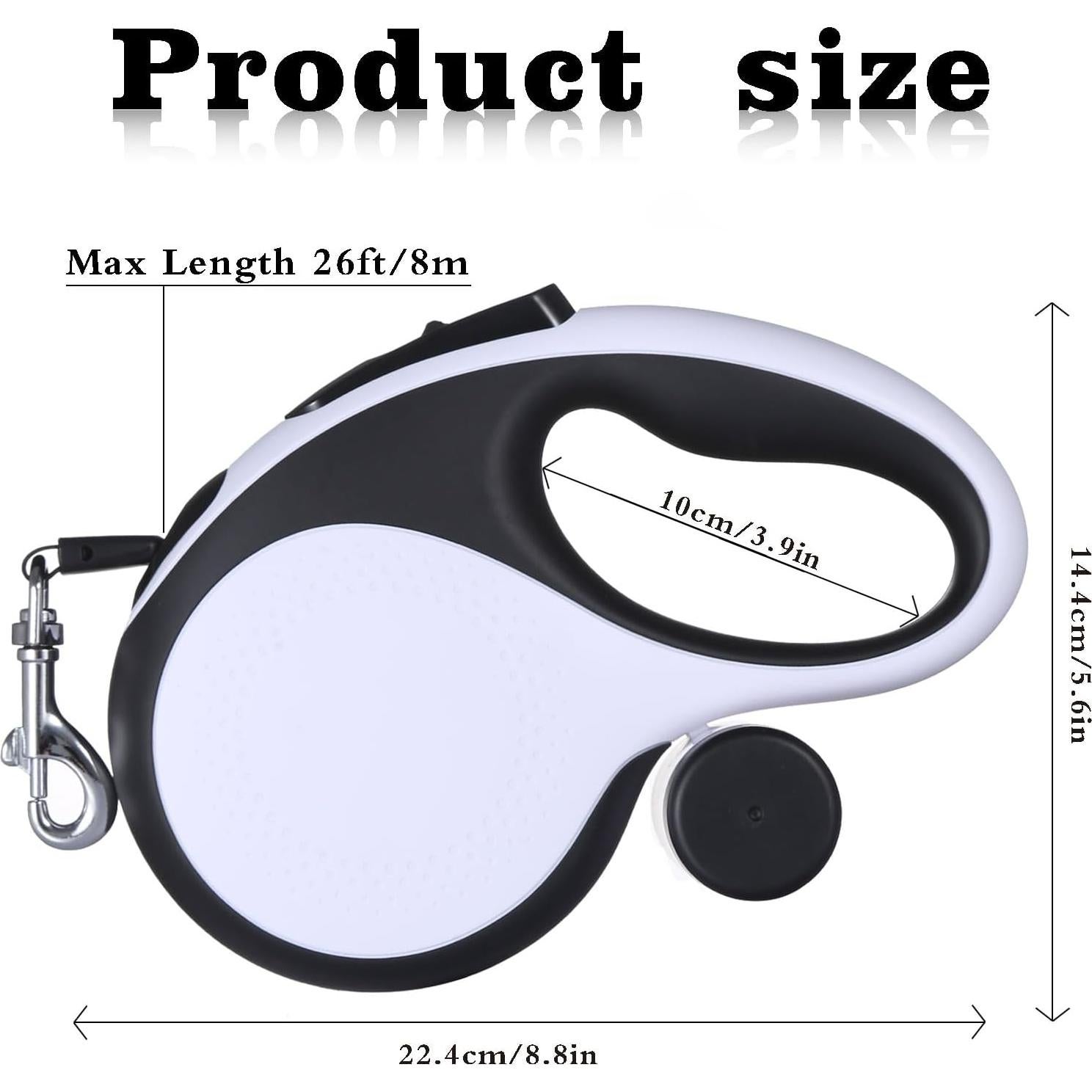 Correa de Perro Retráctil TidyTrek 8m para Perros Grandes 50kg