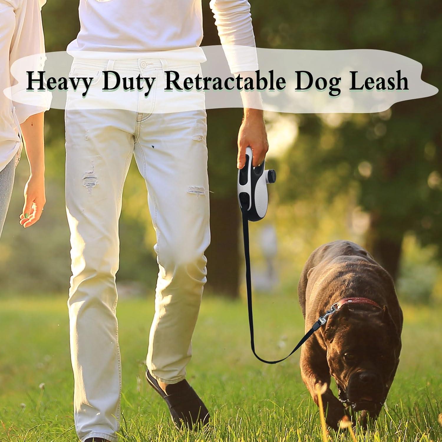 Correa de Perro Retráctil TidyTrek 8m para Perros Grandes 50kg