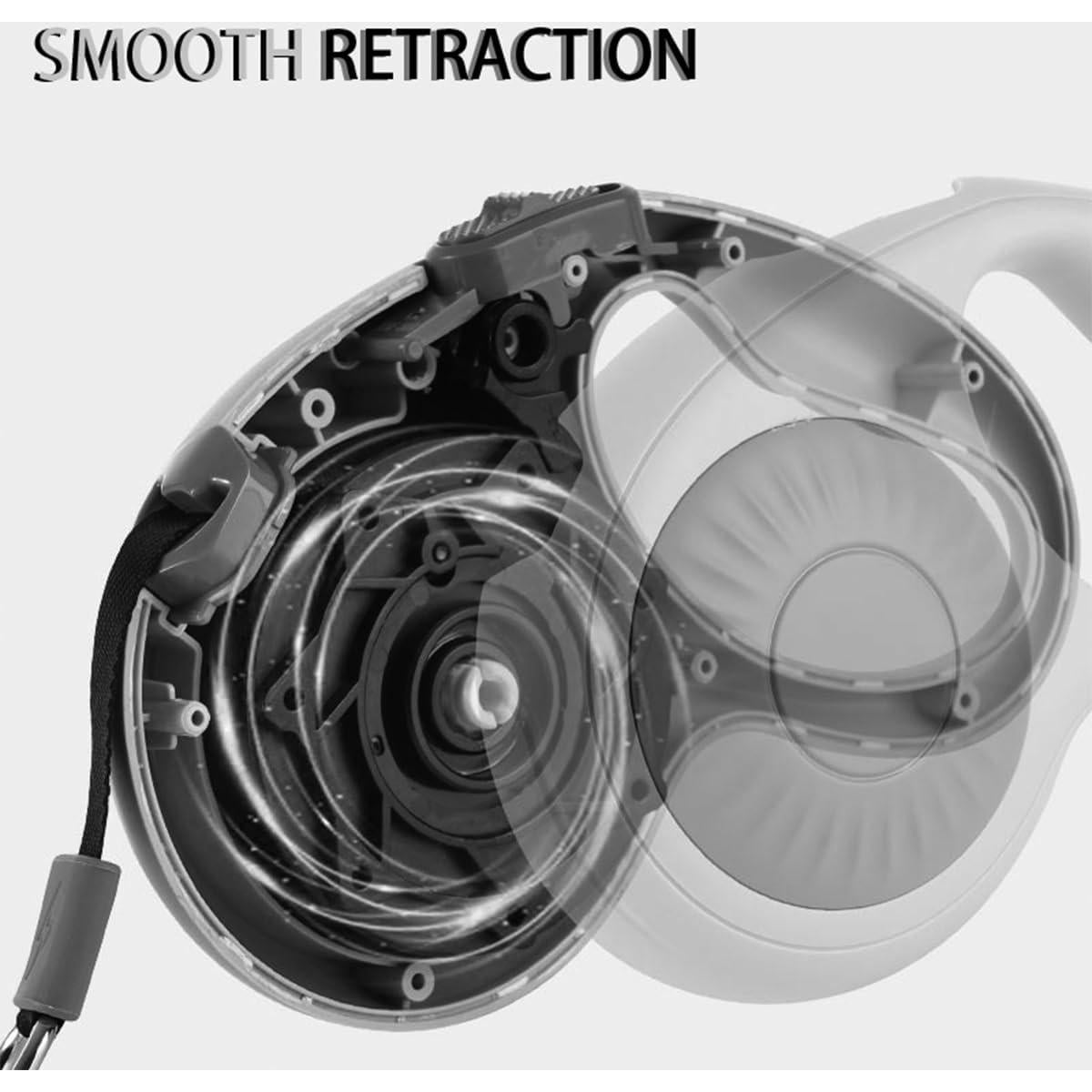 Correa Retráctil para Perros JSXD 3m Nylon Fuerte con Freno