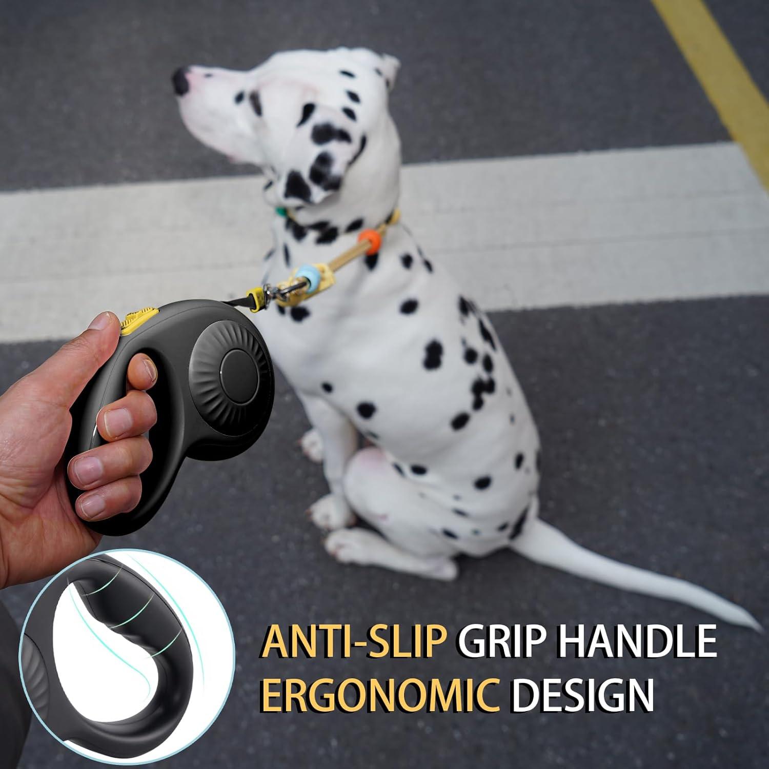 Correa Retráctil para Perros JSXD 3m Nylon Fuerte con Freno