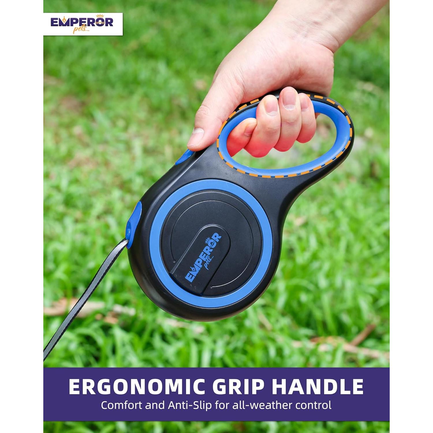 Correa Retráctil para Perros Grandes Emperor Pets 8 m Azul