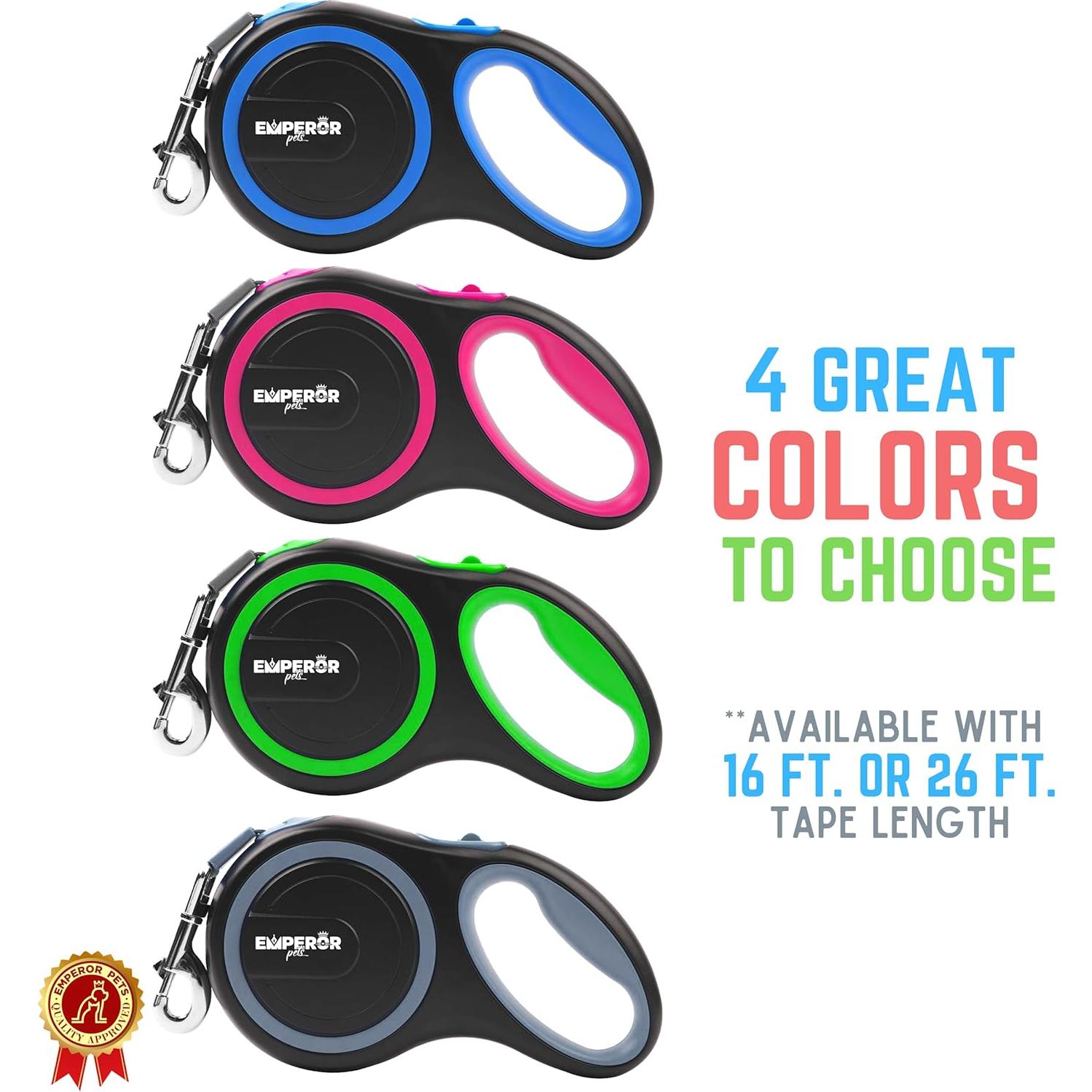 Correa Retráctil para Perros Grandes Emperor Pets 8 m Azul