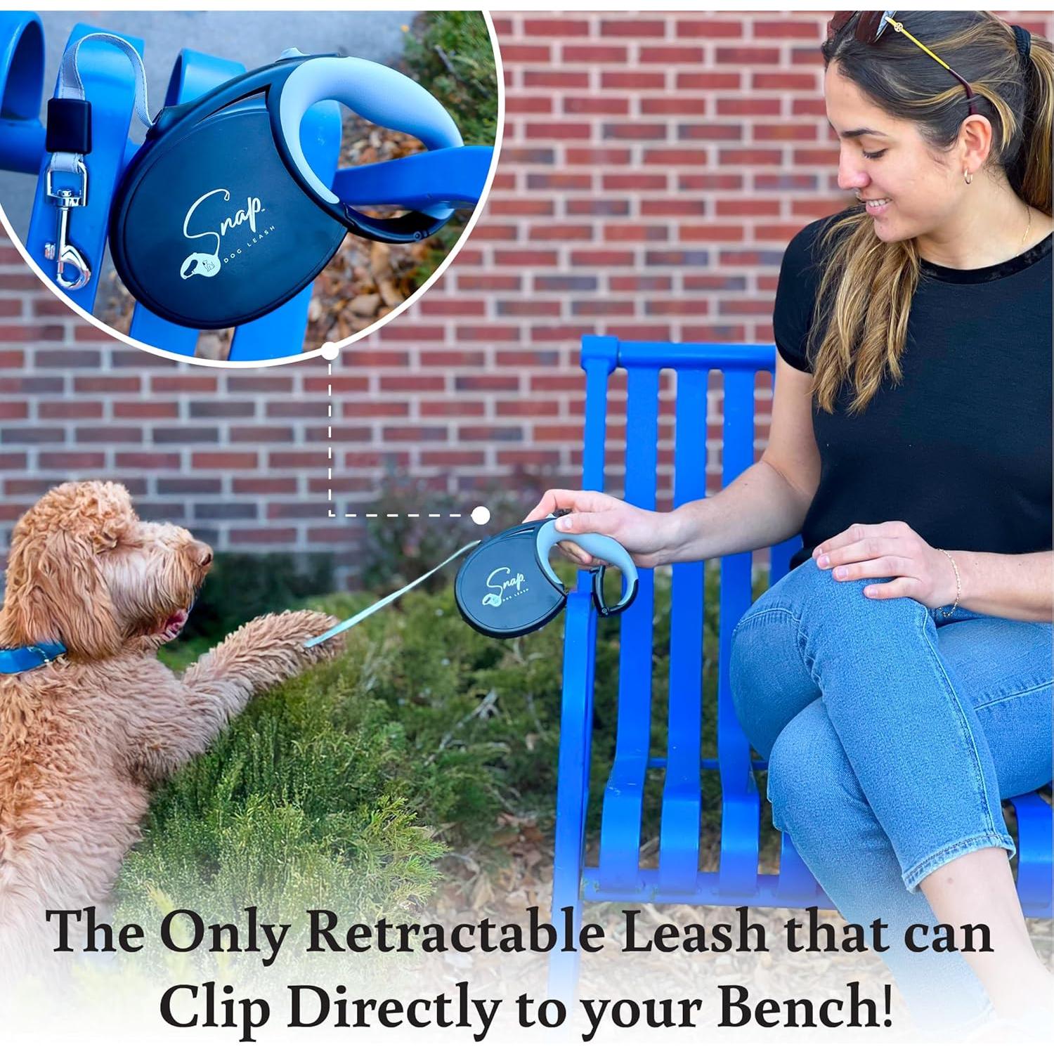 Correa Retráctil para Perros Snap con Clip y Cinta Reflectante 4.88m