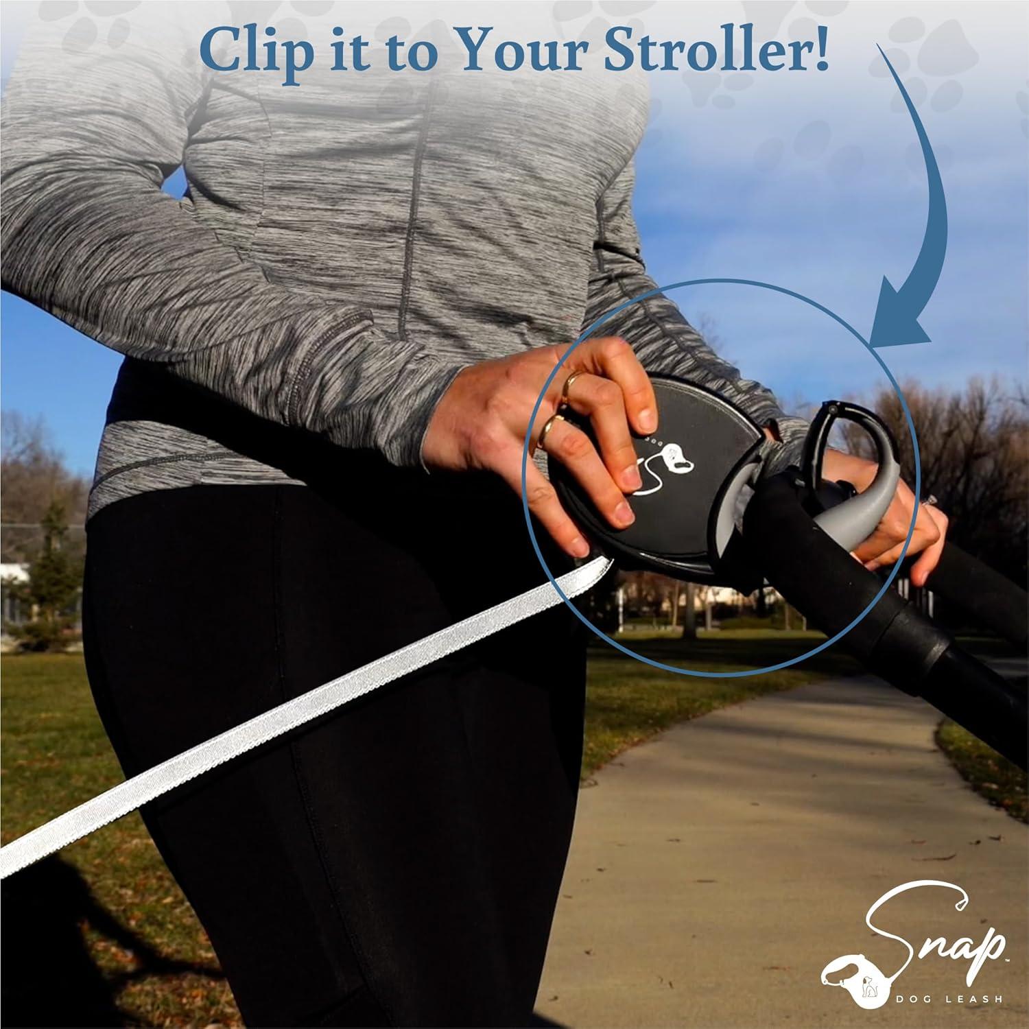 Correa Retráctil para Perros Snap con Clip y Cinta Reflectante 4.88m