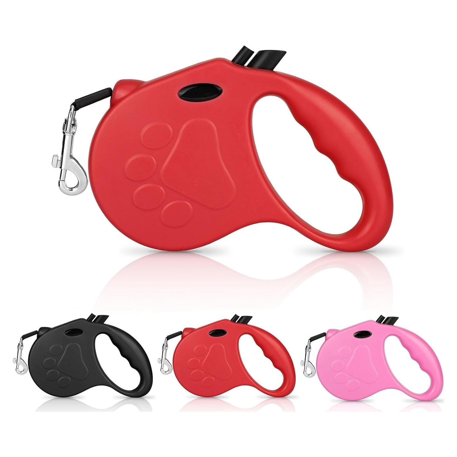 Correa de Perro Retráctil Yanwela 4.88m hasta 35kg Rojo