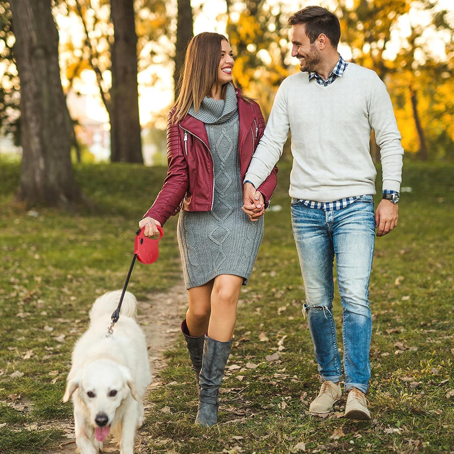 Correa de Perro Retráctil Yanwela 4.88m hasta 35kg Rojo