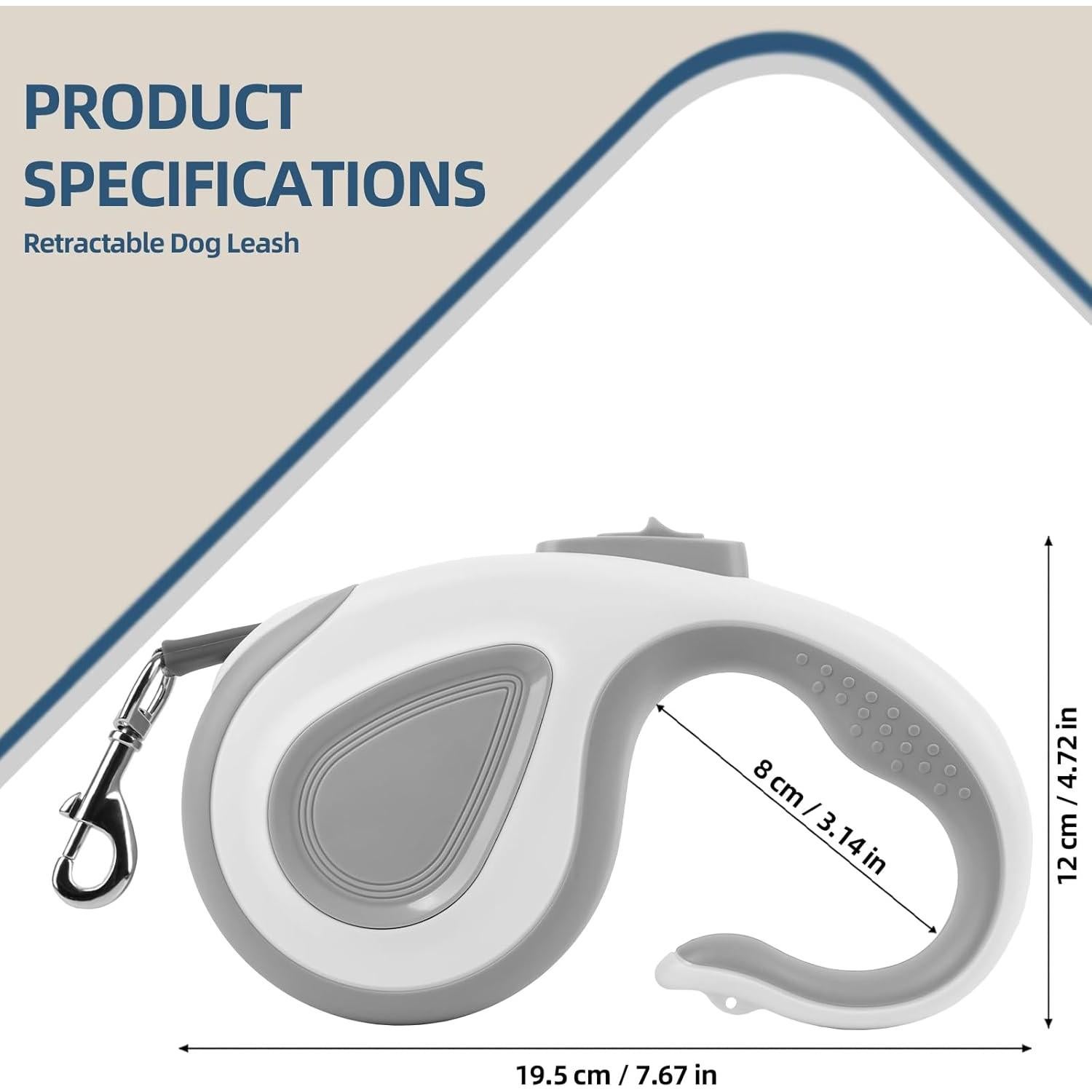 Correa Retráctil para Perros ESPIDO 5M hasta 68KG