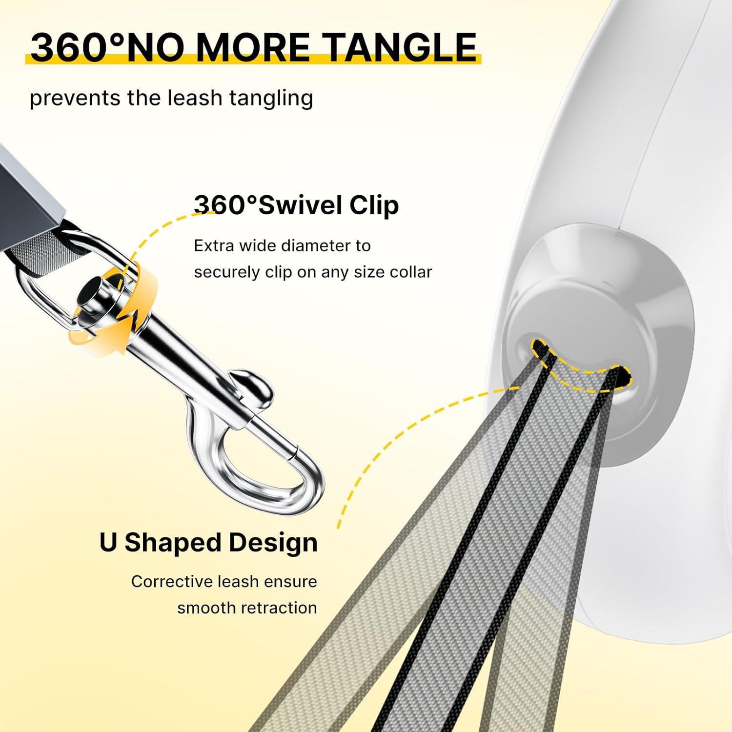 Correa Retráctil para Perros Petsuper 3M Auto-Freno Nylon 40kg