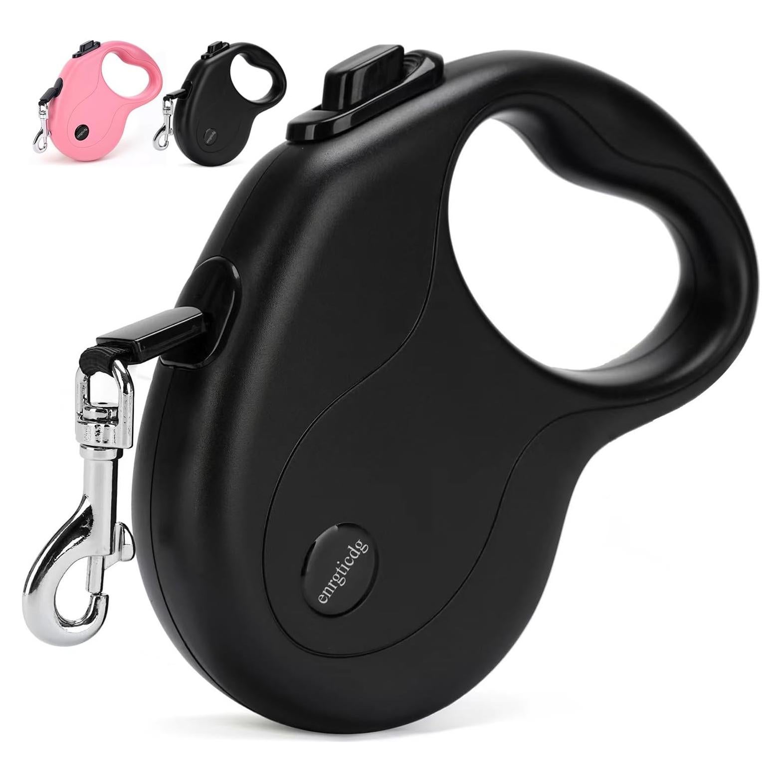 Correa Retráctil para Perros y Gatos Enrgticdg 16 Pies Negra