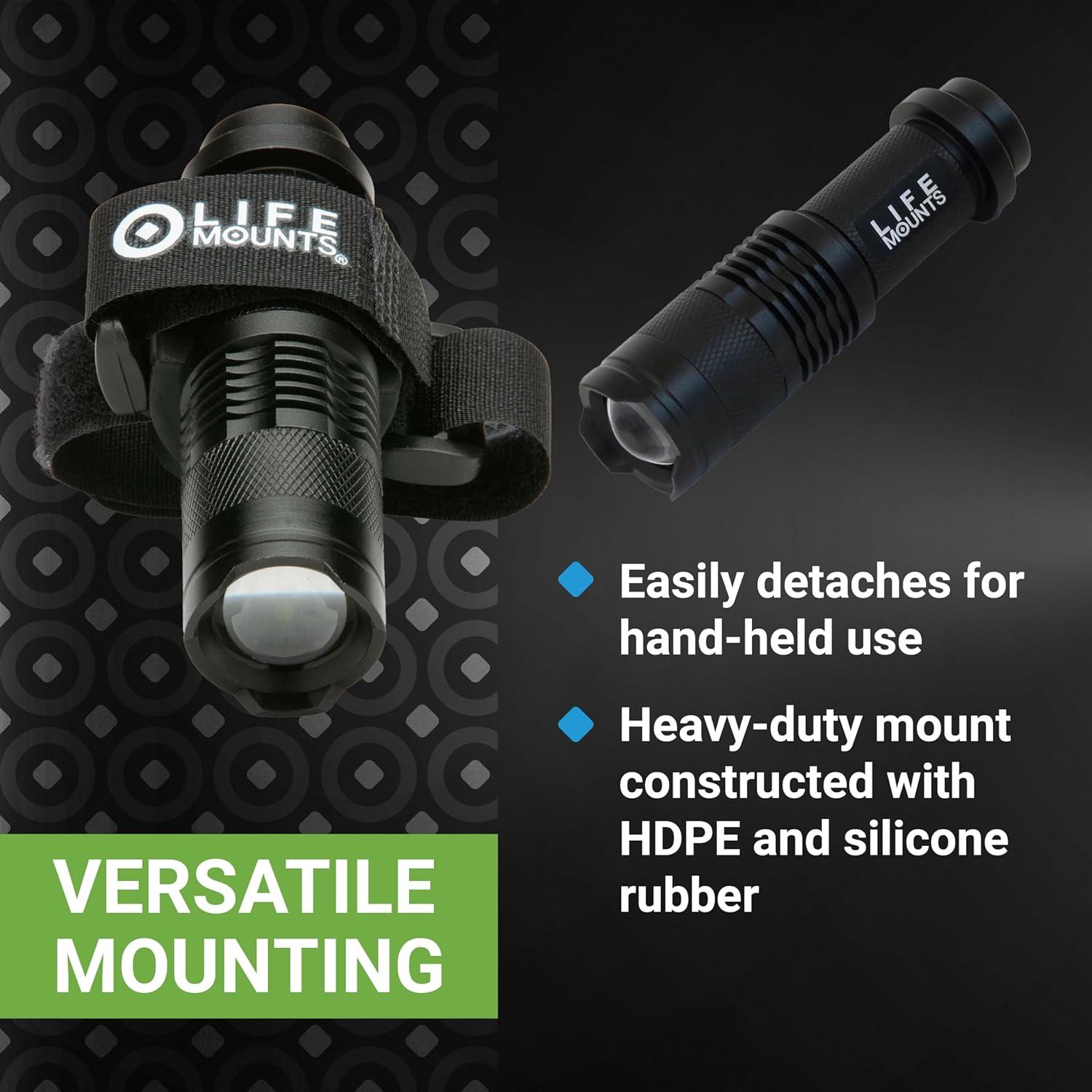 Linterna LED para Correa de Perro Life Mounts - 8.9x3.8cm, 3 Modos