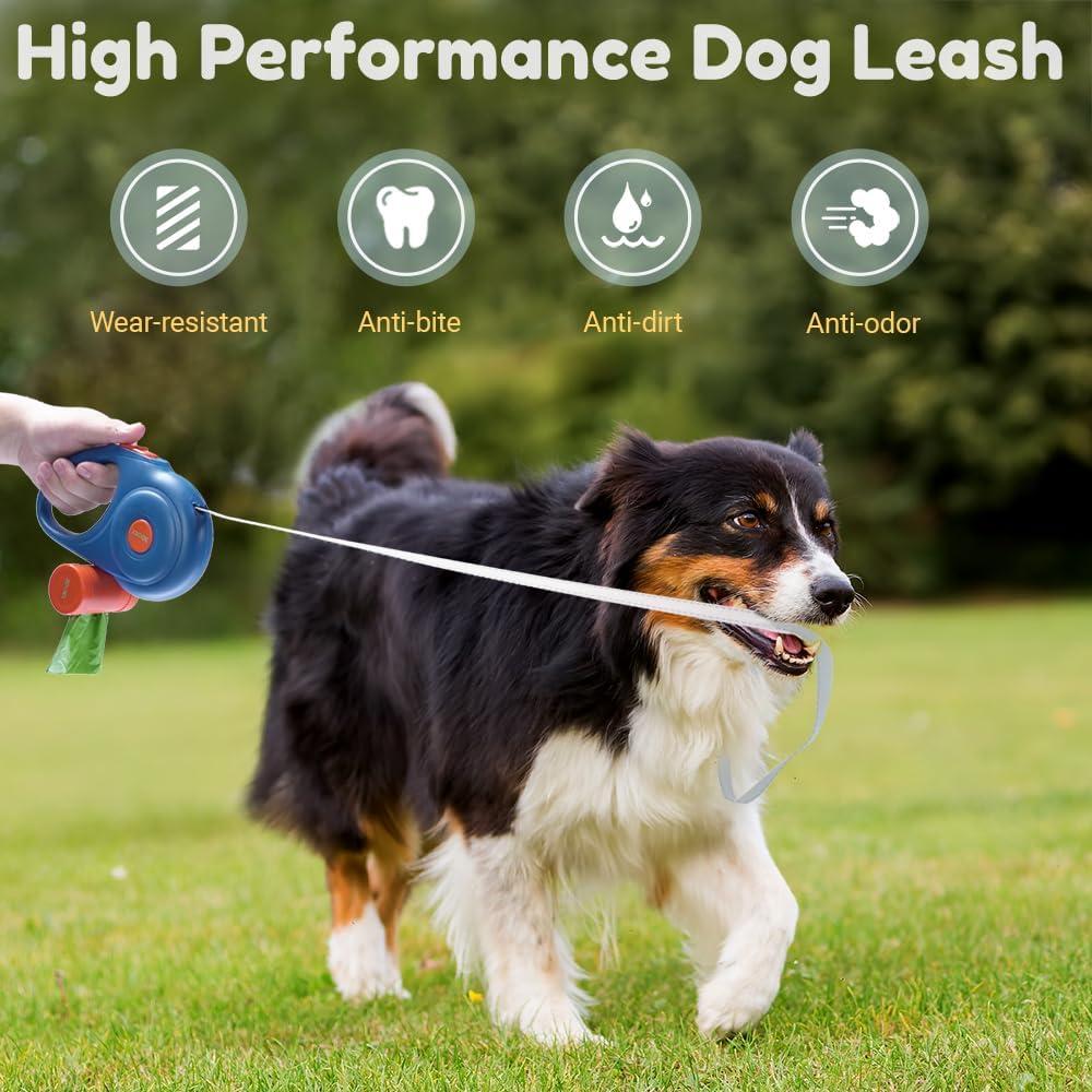 Correa Retráctil para Perros 3DOEX 4.88 m Nylon Azul